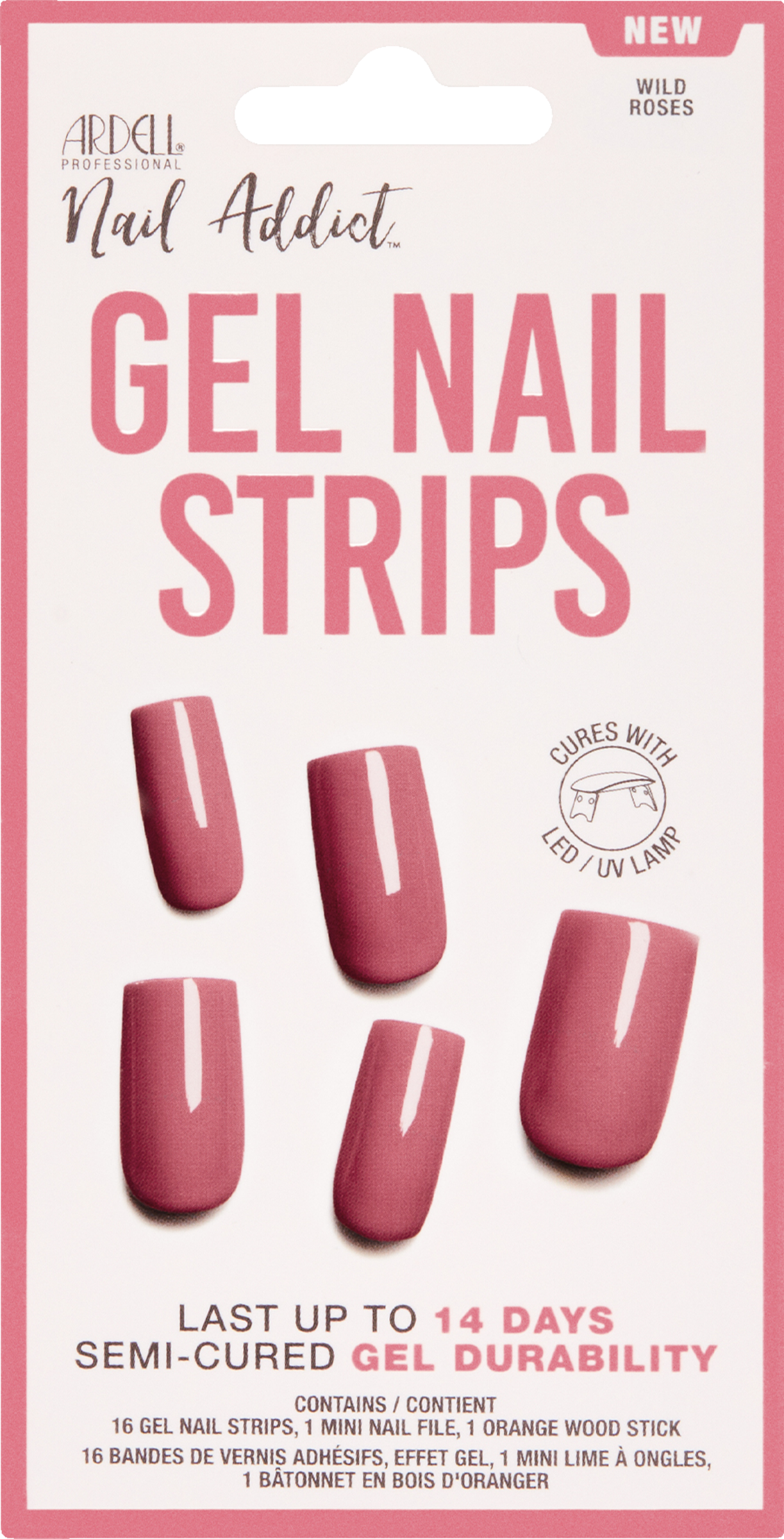 ARDELL Gel Nail Strips Wild Roses