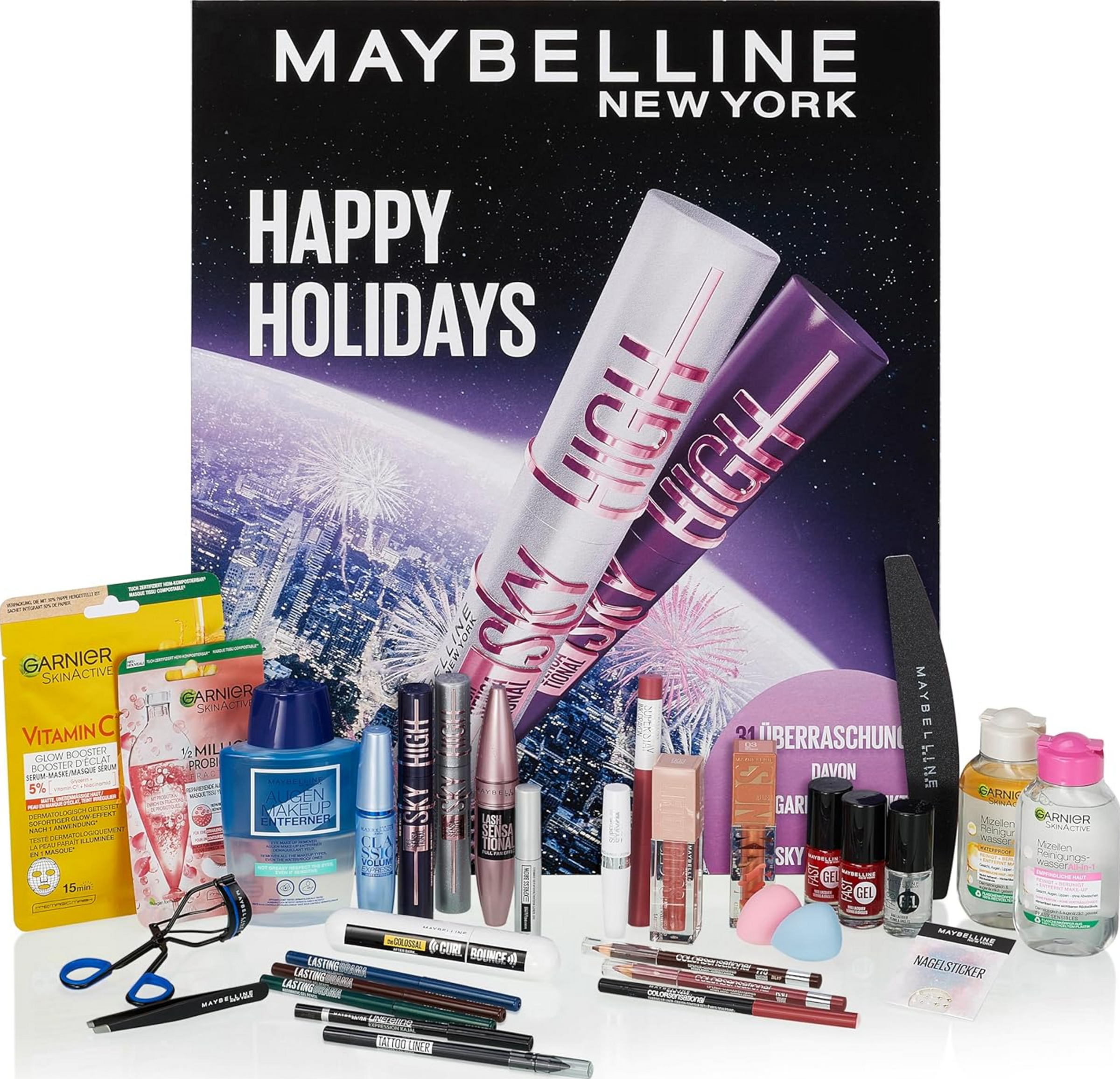 Maybelline New York Glædelig jul - gør dig klar til 2026 Vinterkalender 2025