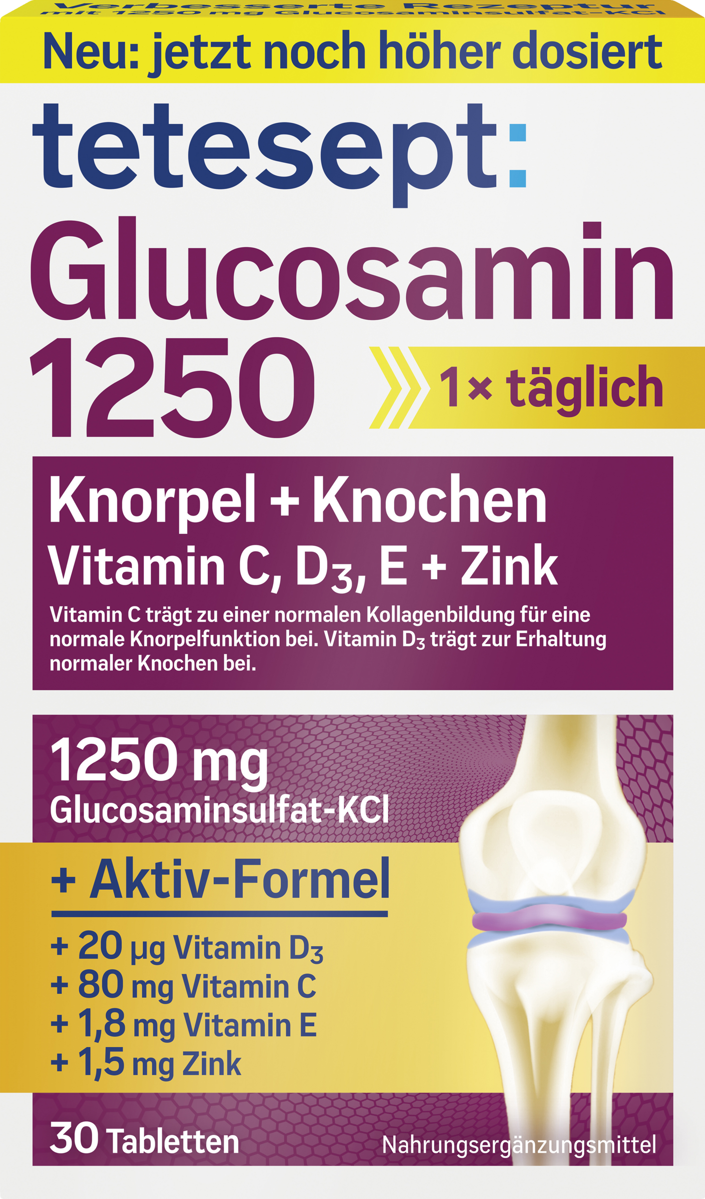 tetesept Glucosamin 1250 tabletter