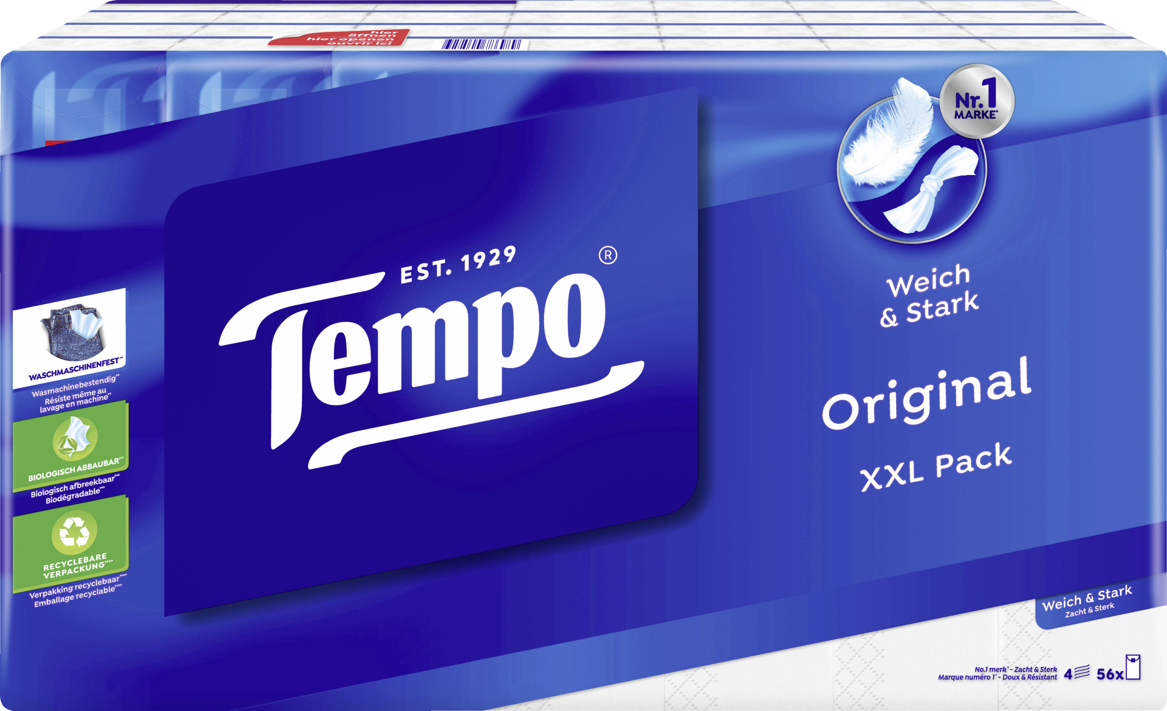 Tempo Lommetørklæder Original XXL Pakke