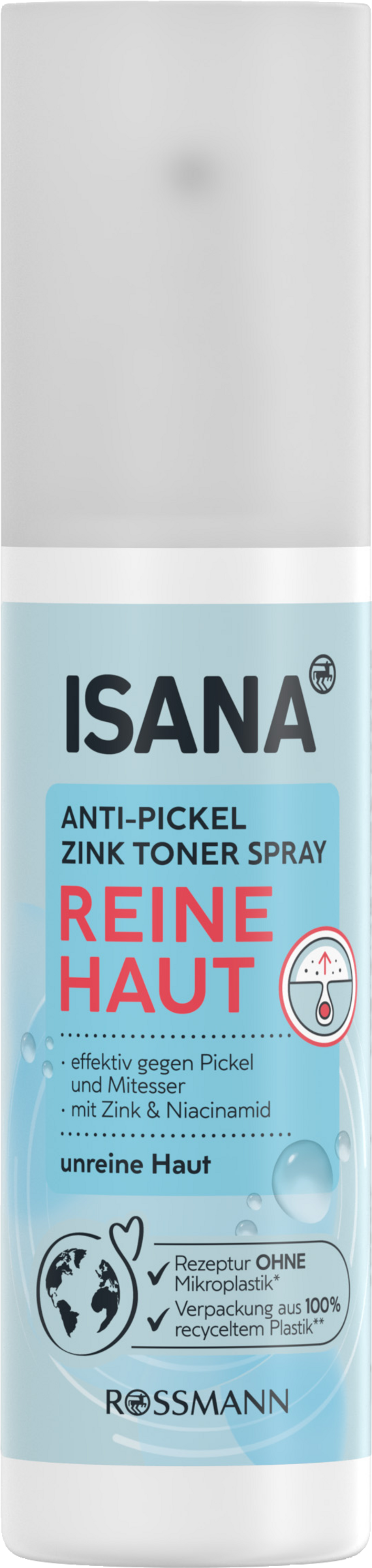 ISANA Anti-bumser Zink Toner Spray Ren hud