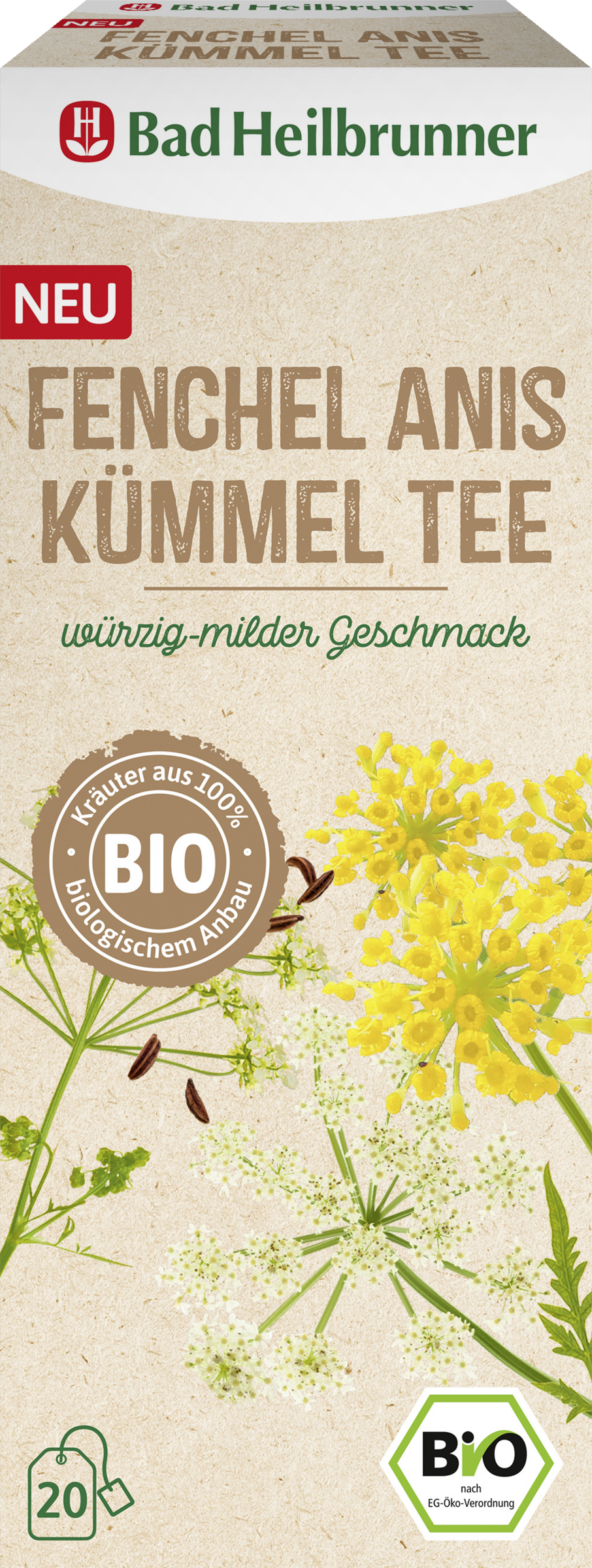 Bad Heilbrunner Bio urtete med fennikel, anis og spidskommen