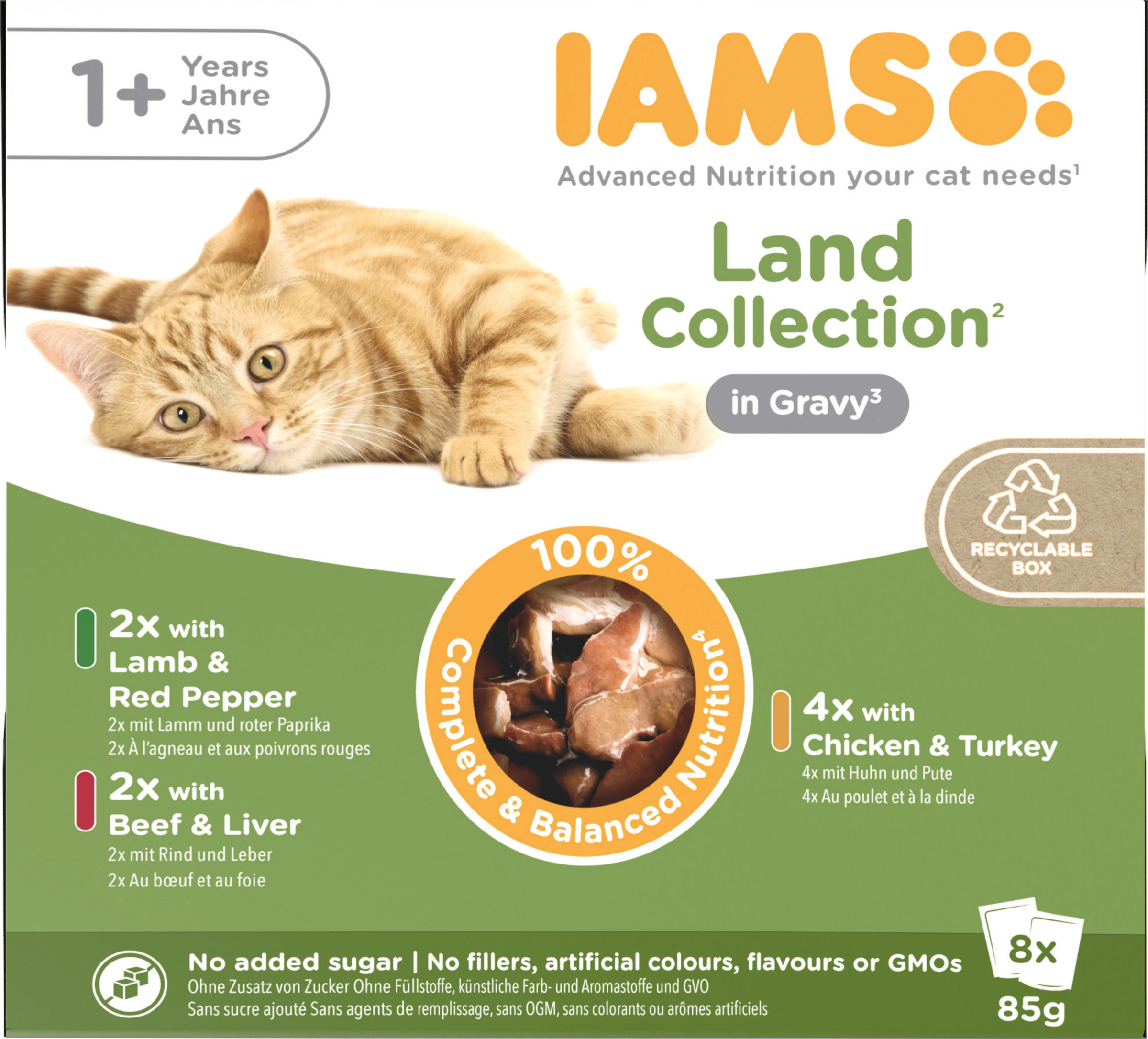 IAMS Portionspose Multipack Land Mix gelé