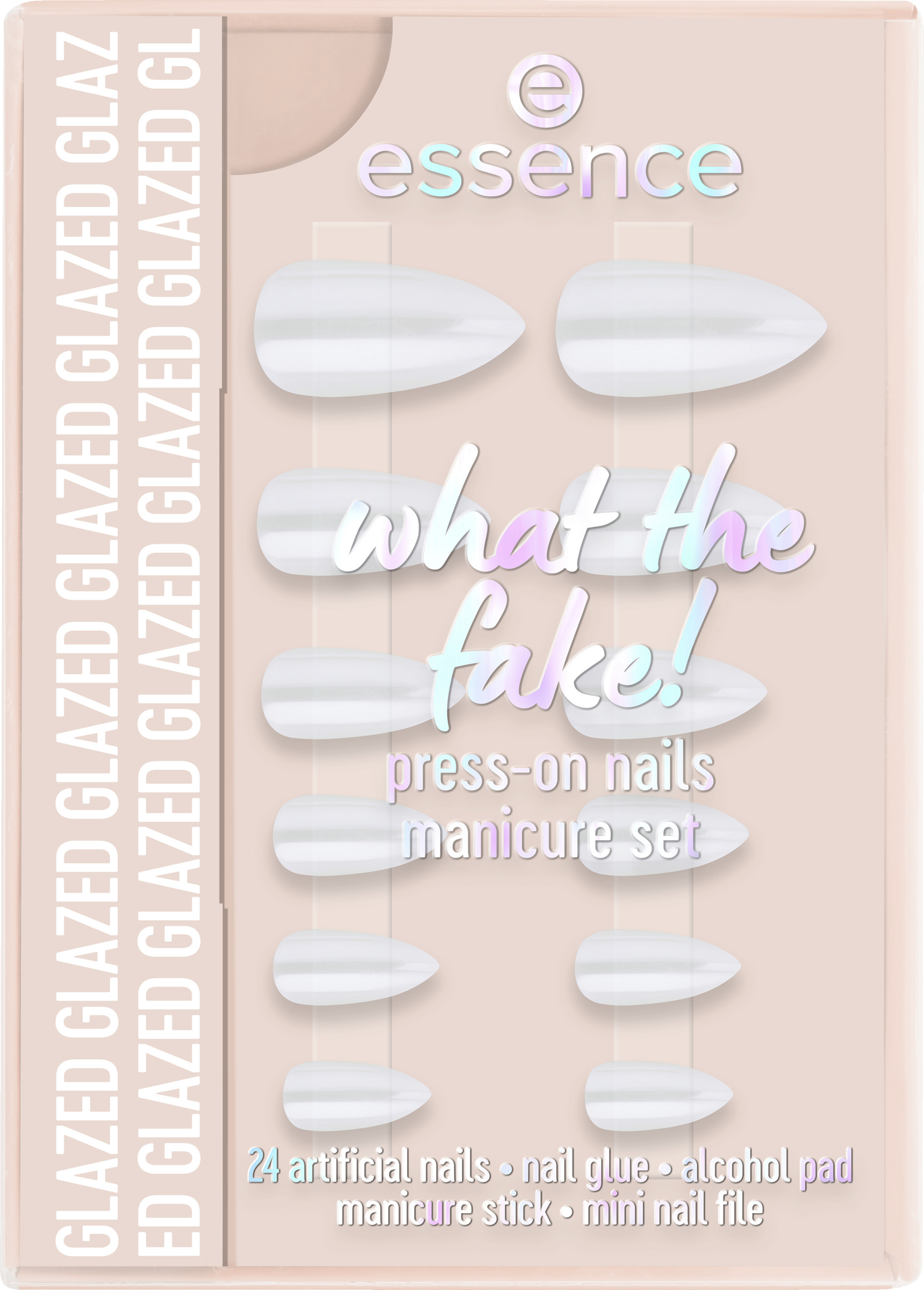 essence what the fake! PRESS-ON NAILS manicuresæt 01 GLAZED