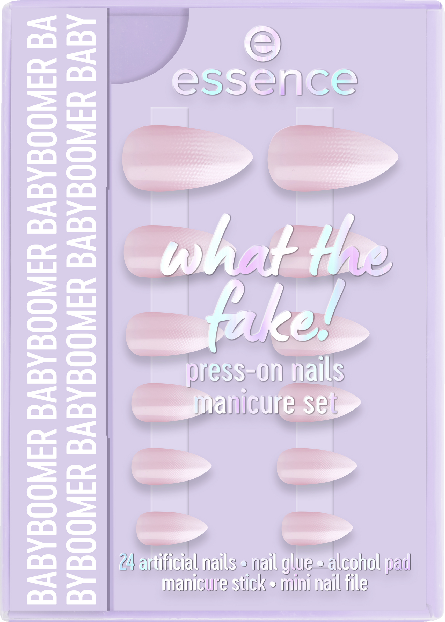 essence what the fake! PRESS-ON NAILS manicuresæt 03 BABYBOOMER