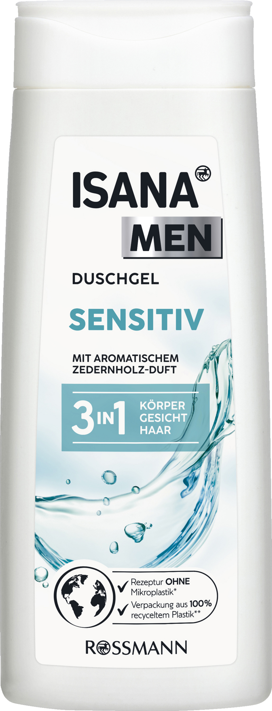 ISANA MEN 3-i-1 vaskegel sensitiv