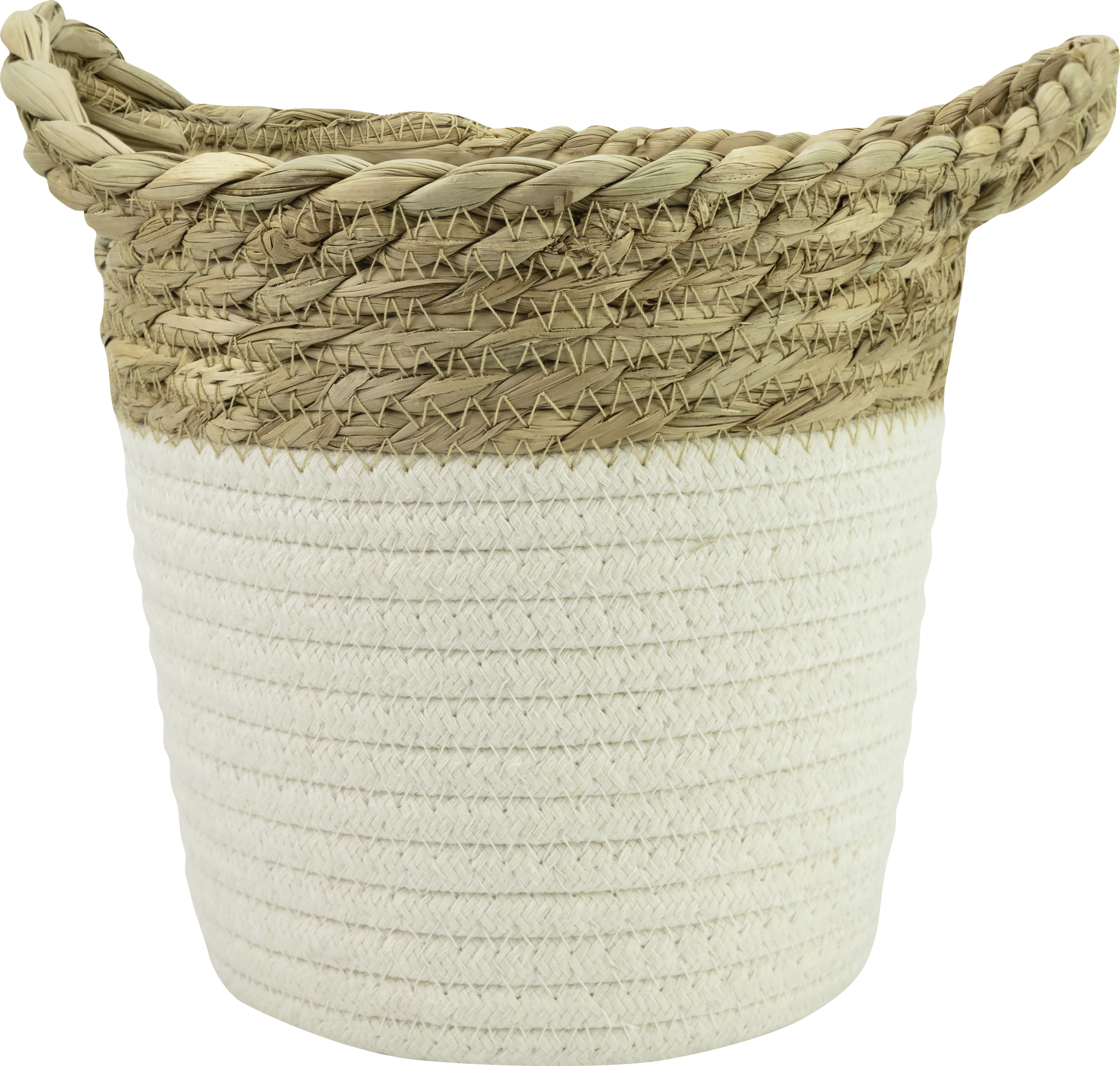 Jean&Len Opbevaringskurv af bomuld-strå