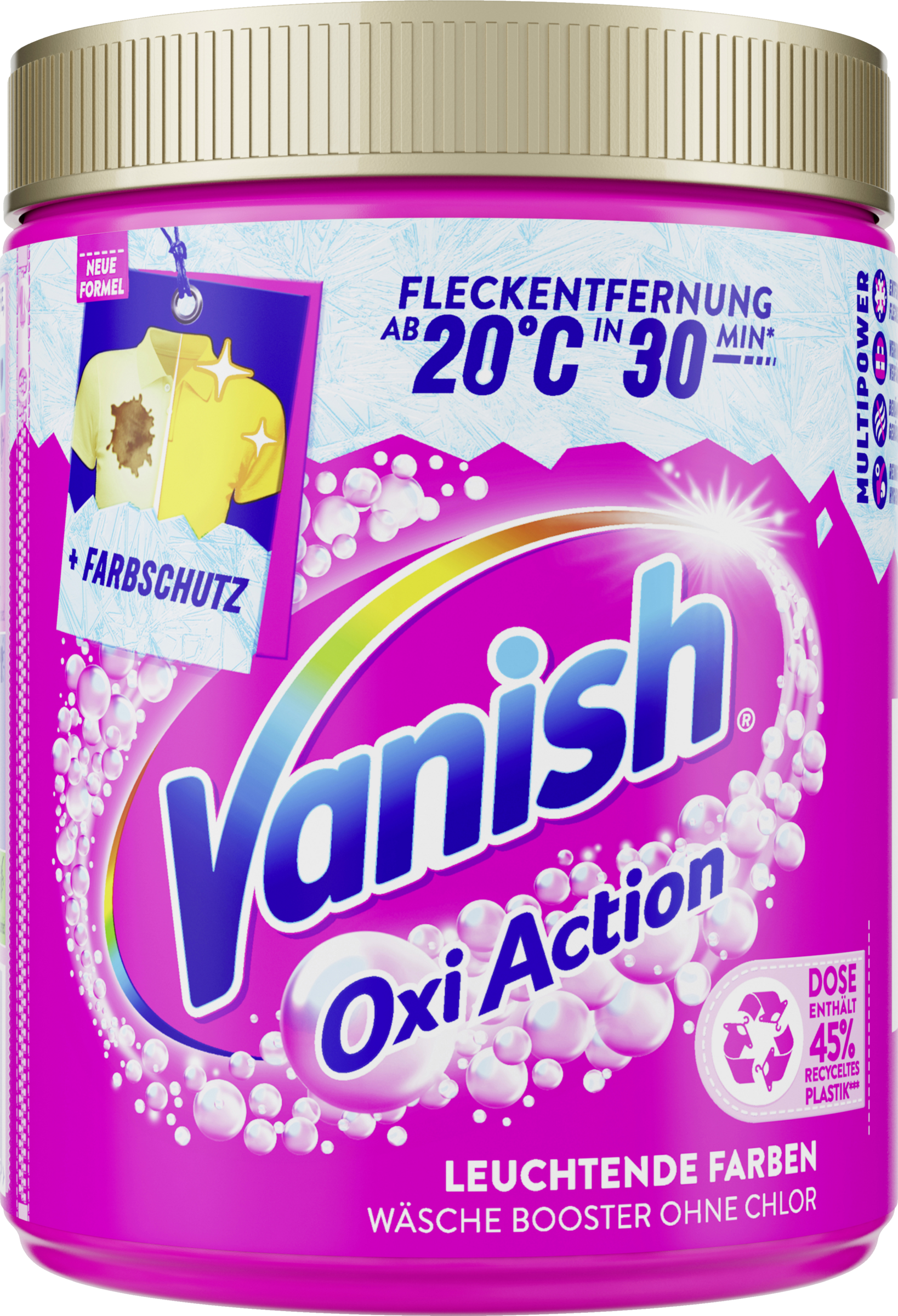 Vanish Oxi Action lyserødt pulver til pletfjernelse