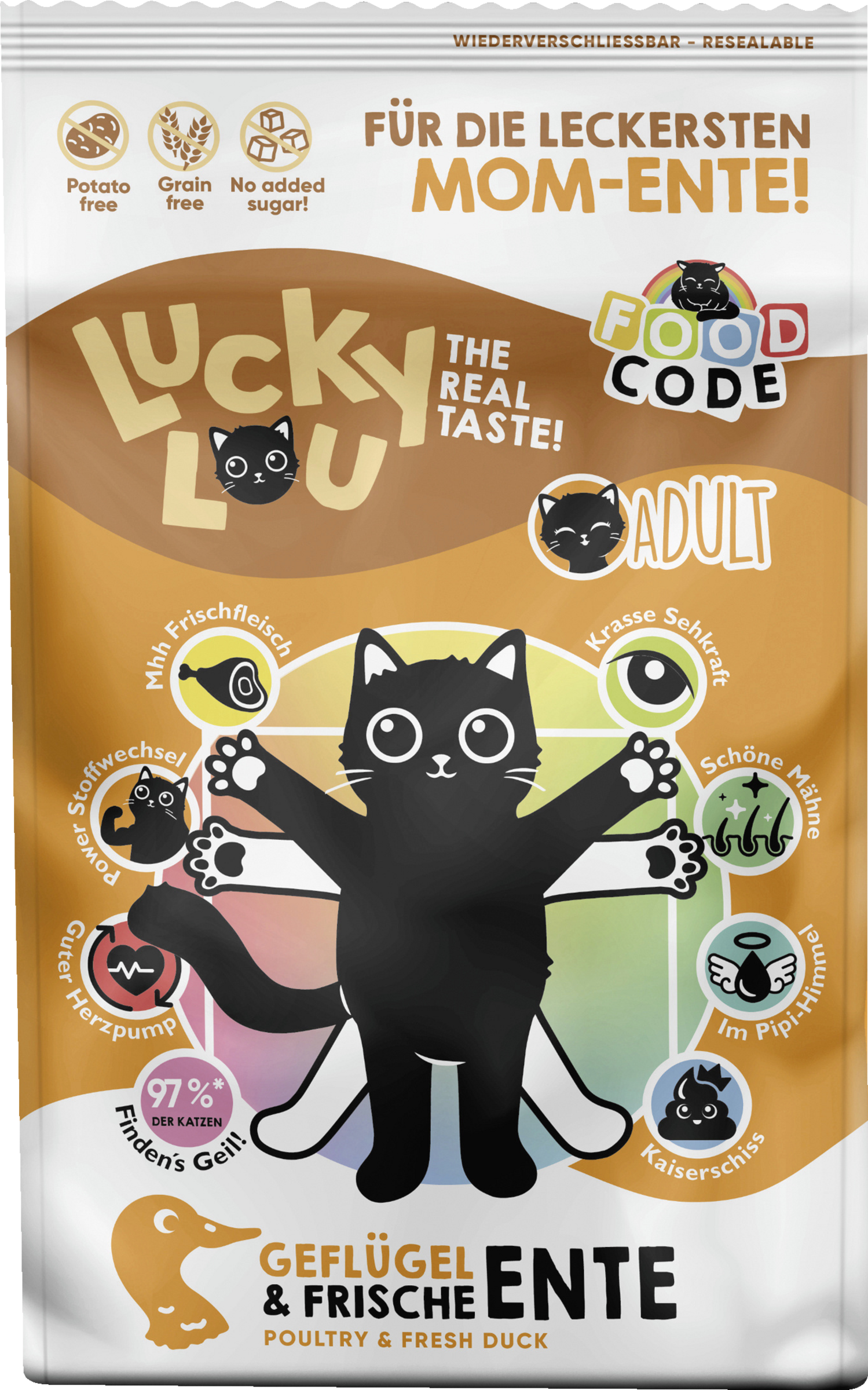 Lucky Lou FoodCode Adult Fjerkræ & And Tørfoder