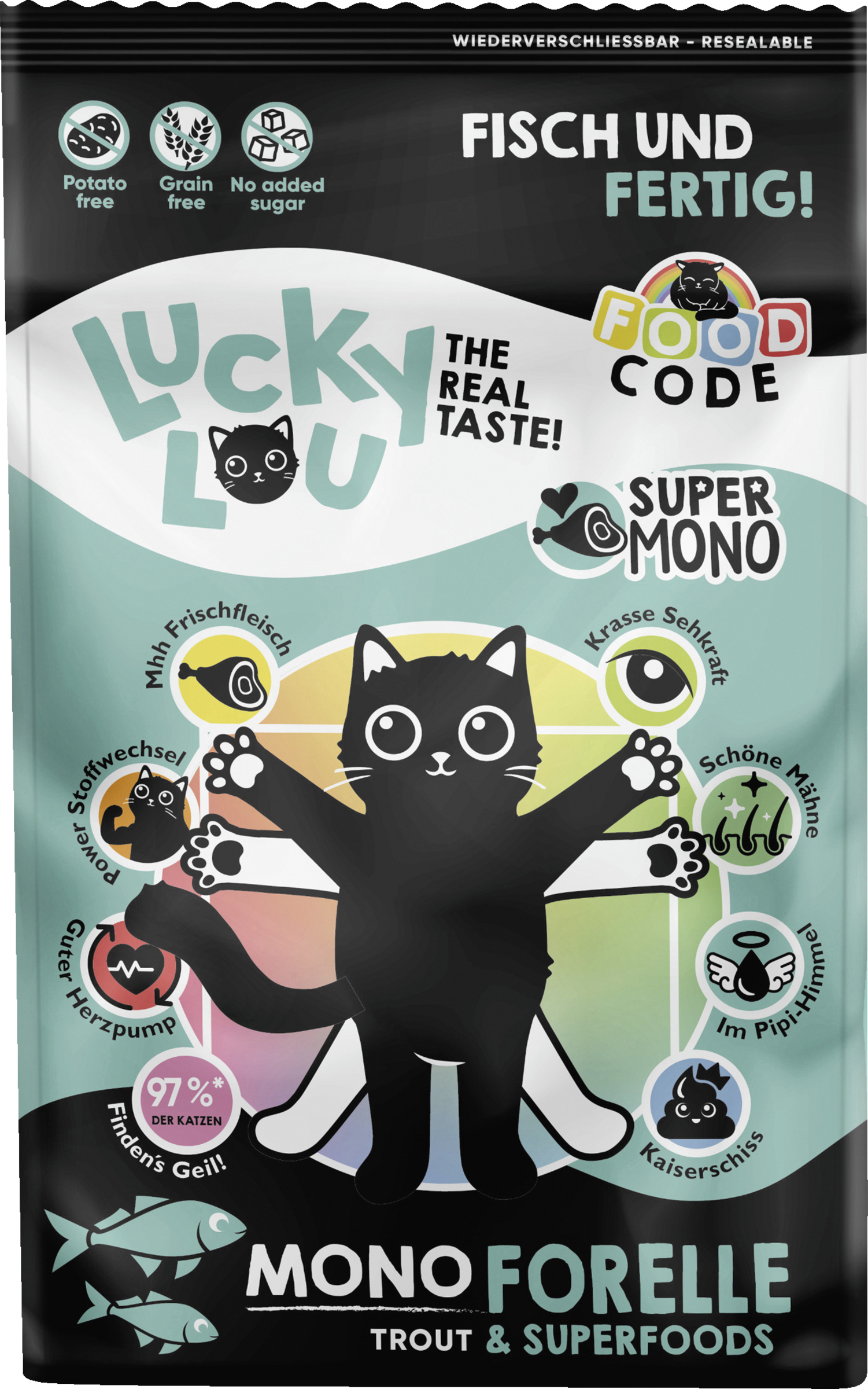Lucky Lou FoodCode Mono ørred