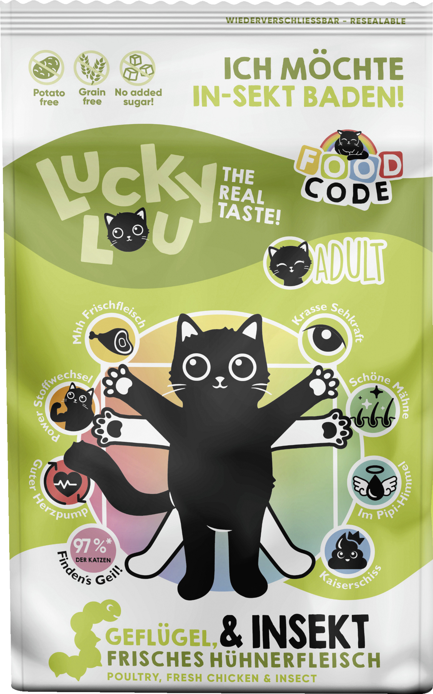 Lucky Lou FoodCode Adult Fjerkræ & Insekter