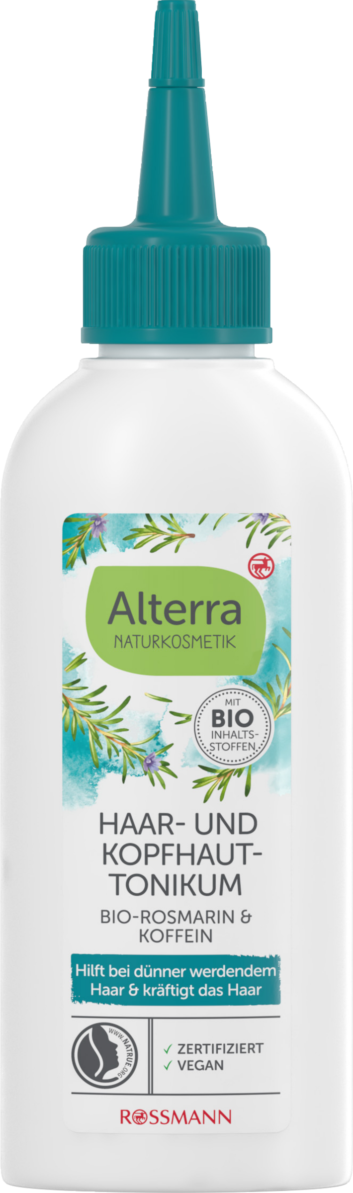Alterra NATURKOSMETIK Hår- og hovedbundstonic økologisk rosmarin koffein