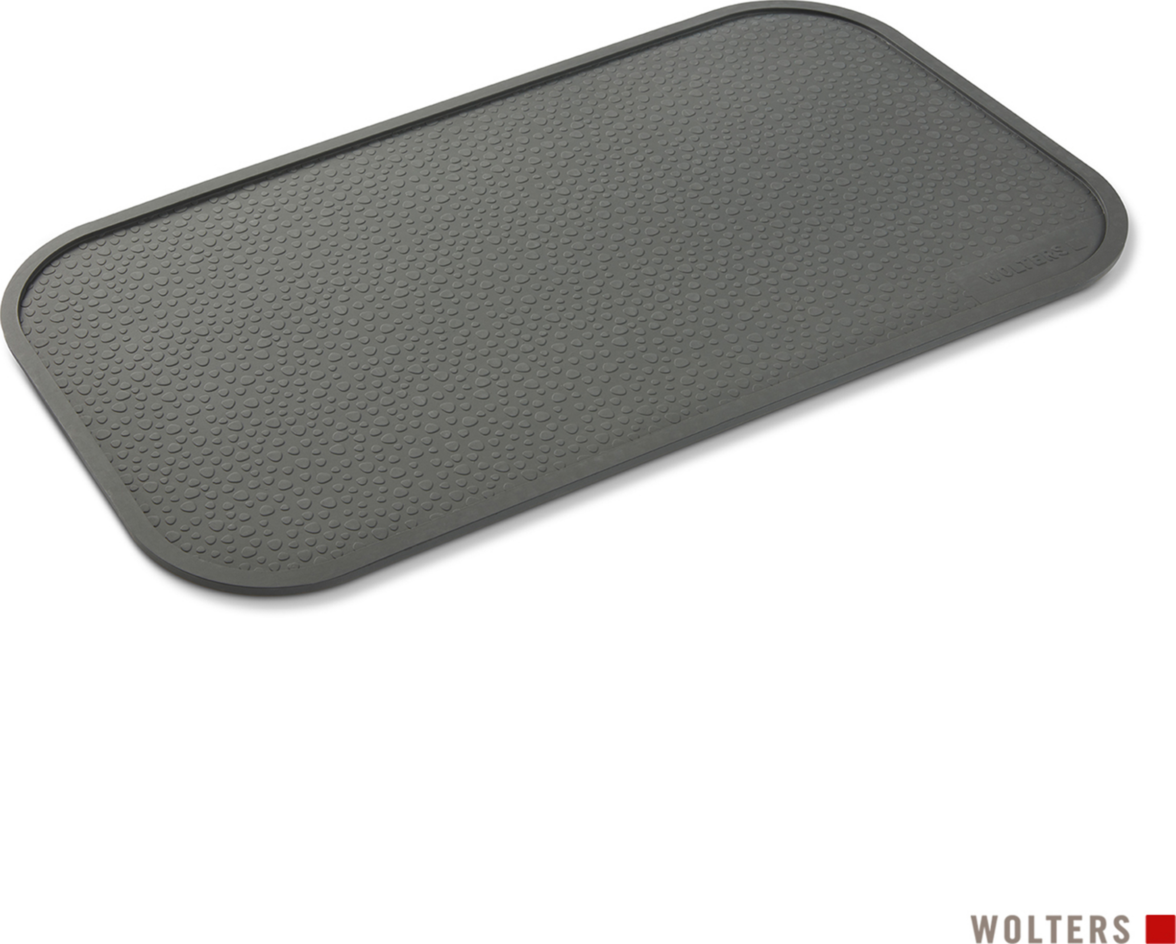 WOLTERS Rainbow skålmåtte, 55 x 30 cm, mørkegrå