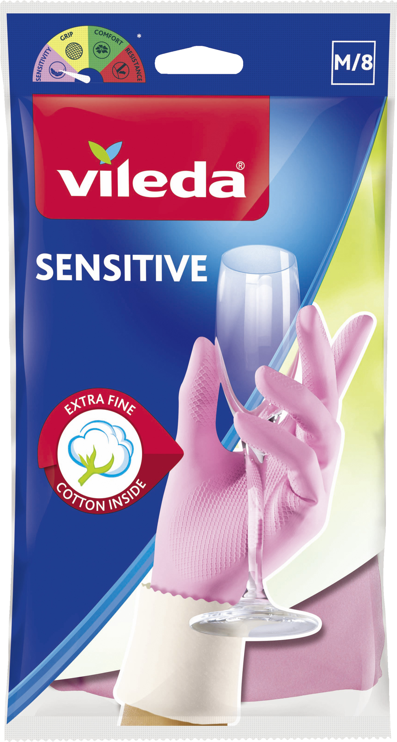 Vileda Den fine husholdningshandske størrelse M