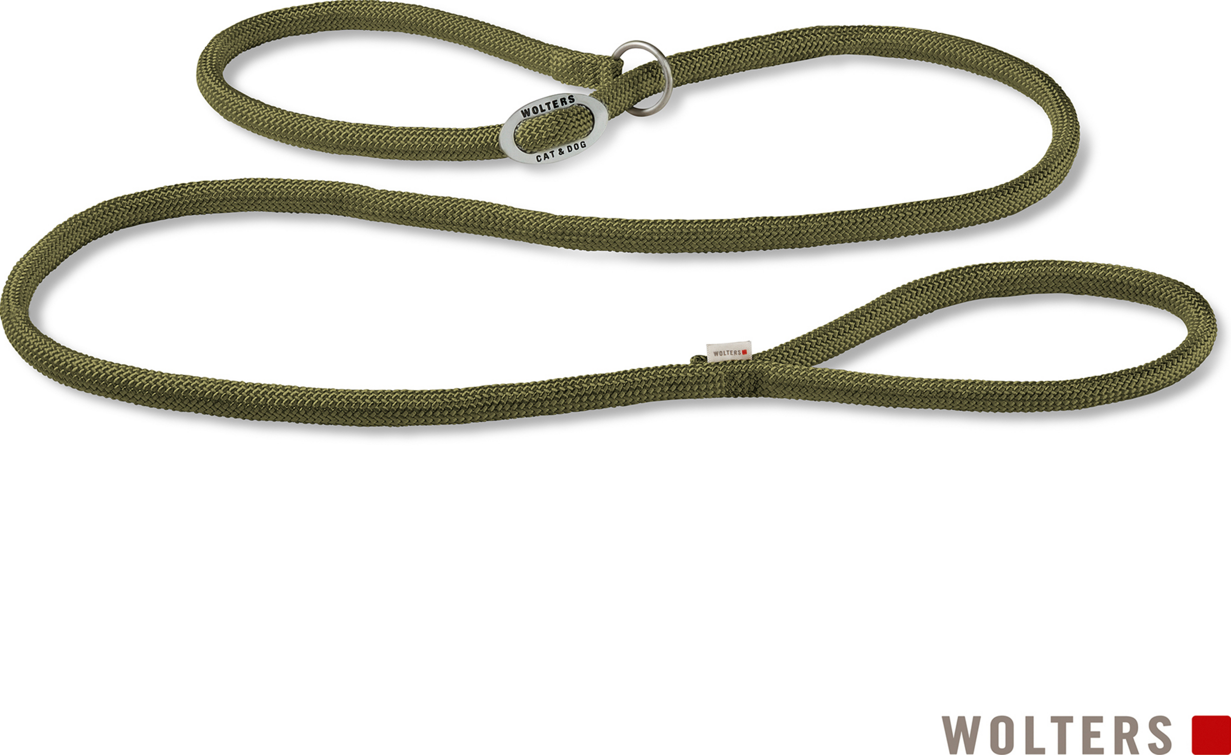 WOLTERS K2-Tau-serie Moxonleine, 180 cm x 13 cm, olivenfarvet