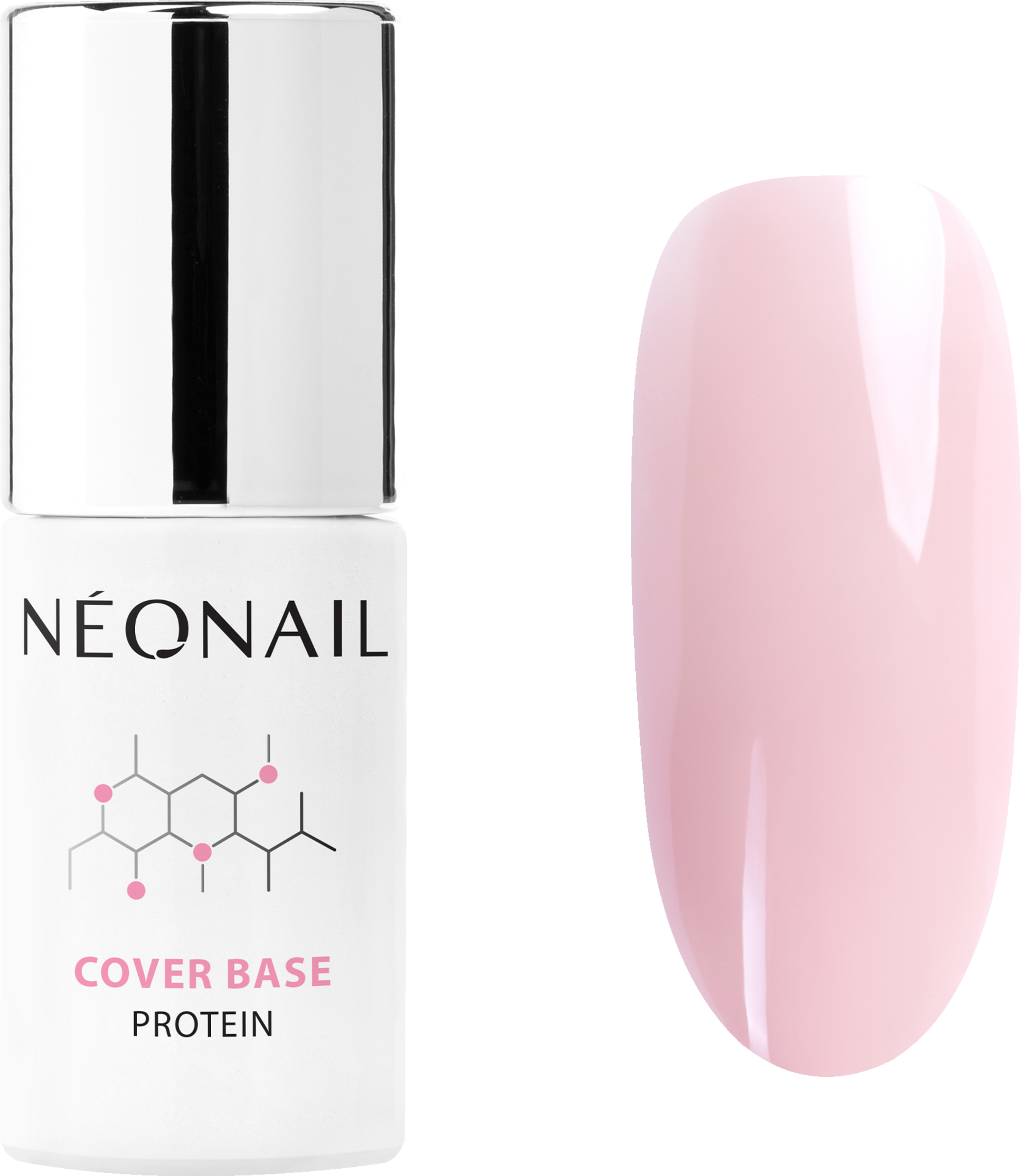 NEONAIL UV-neglelak Underlak - Cover Base Protein Nude Rose