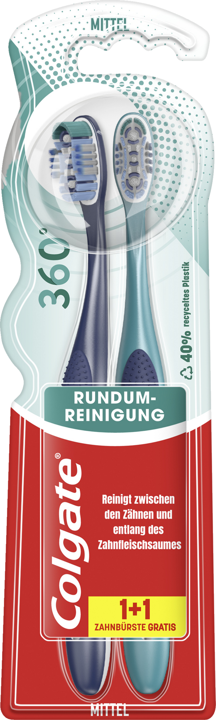 Colgate 360° tandbørste Deep Clean 1+1