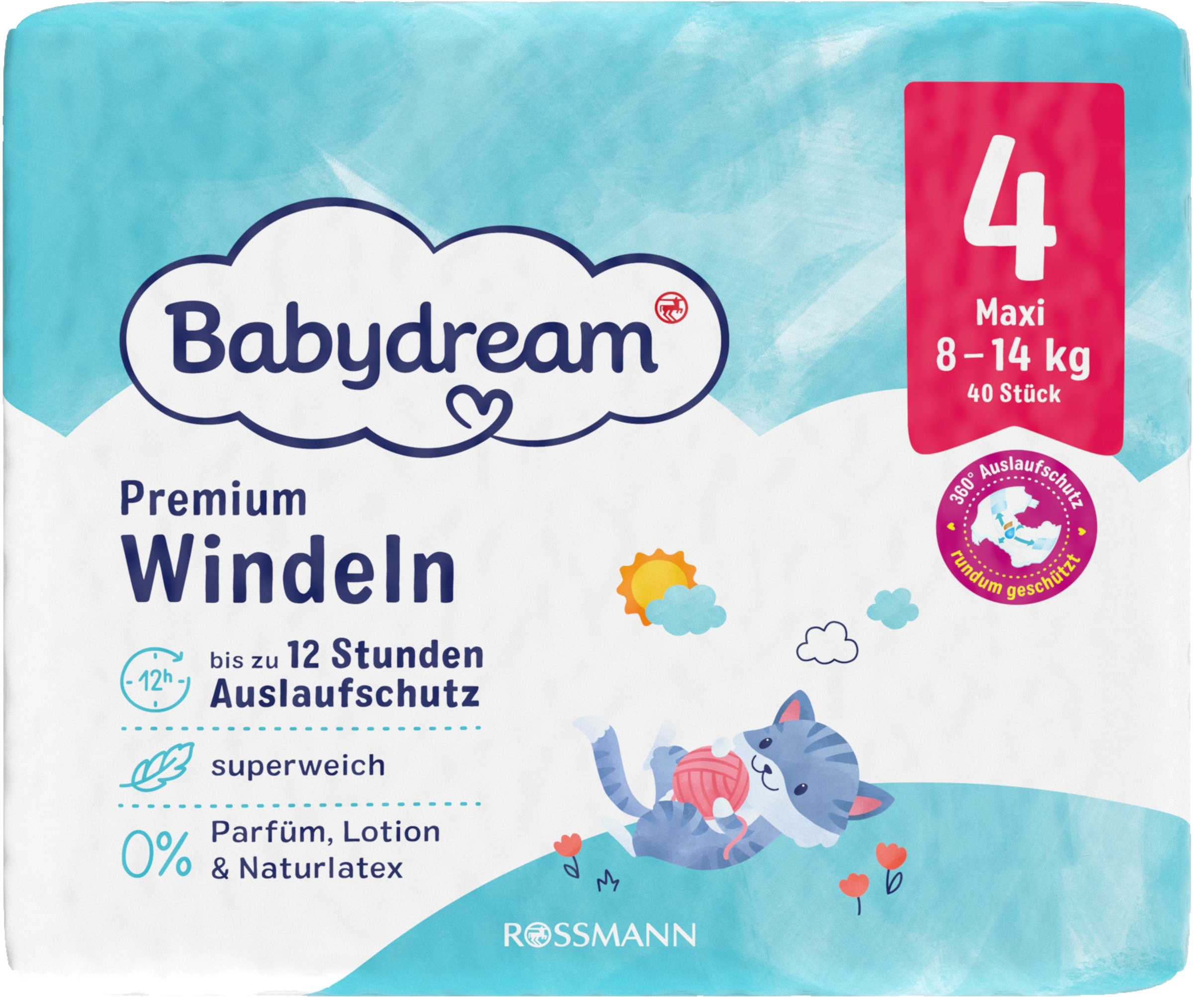 Babydream Premium bleer str. 4 Junior, 40 stk., 8-14 kg