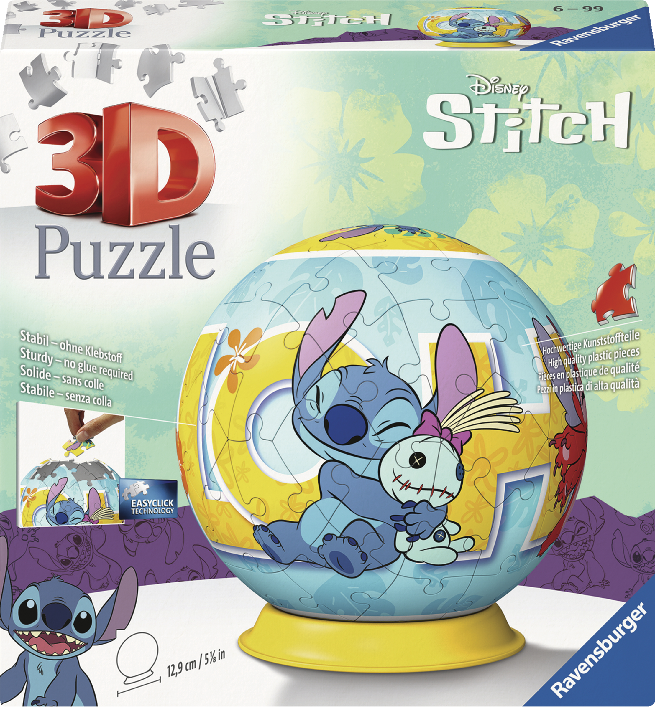 Ravensburger 3D-puslespil i kugle Disney Stitch