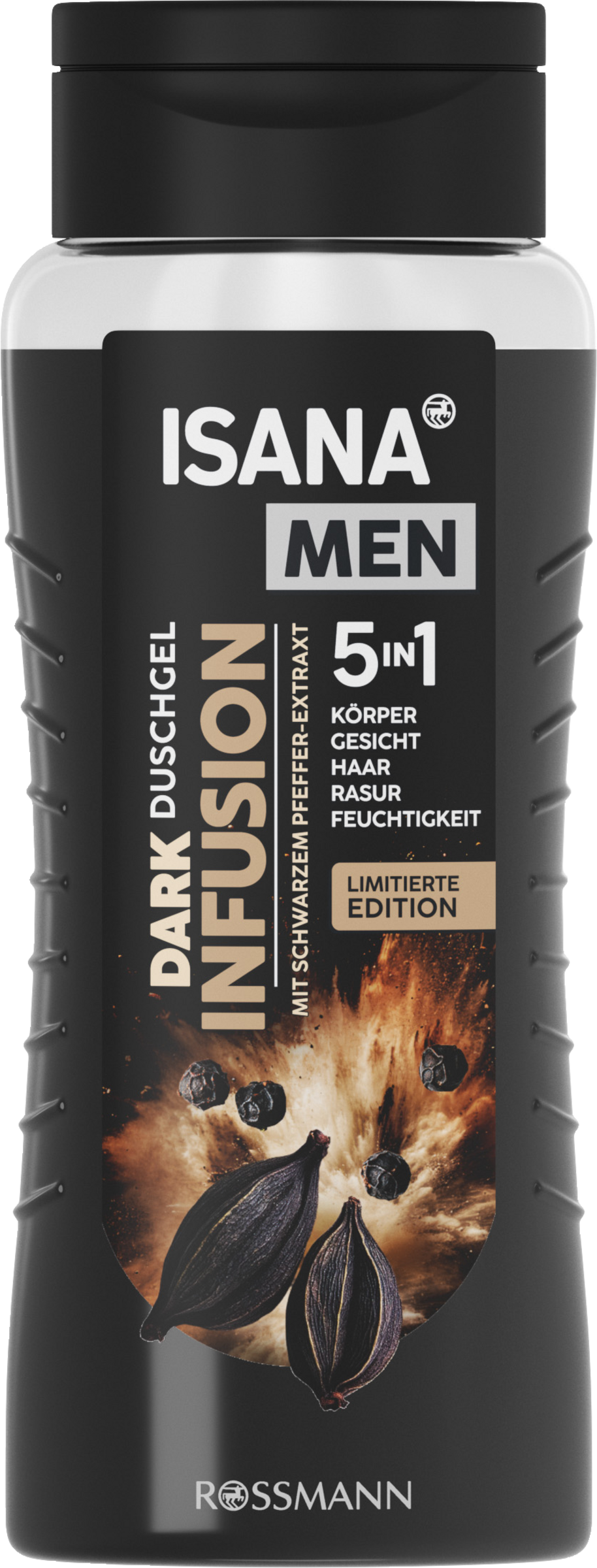 ISANA MEN 5-i-1 Bodyshampoo Dark Infusion