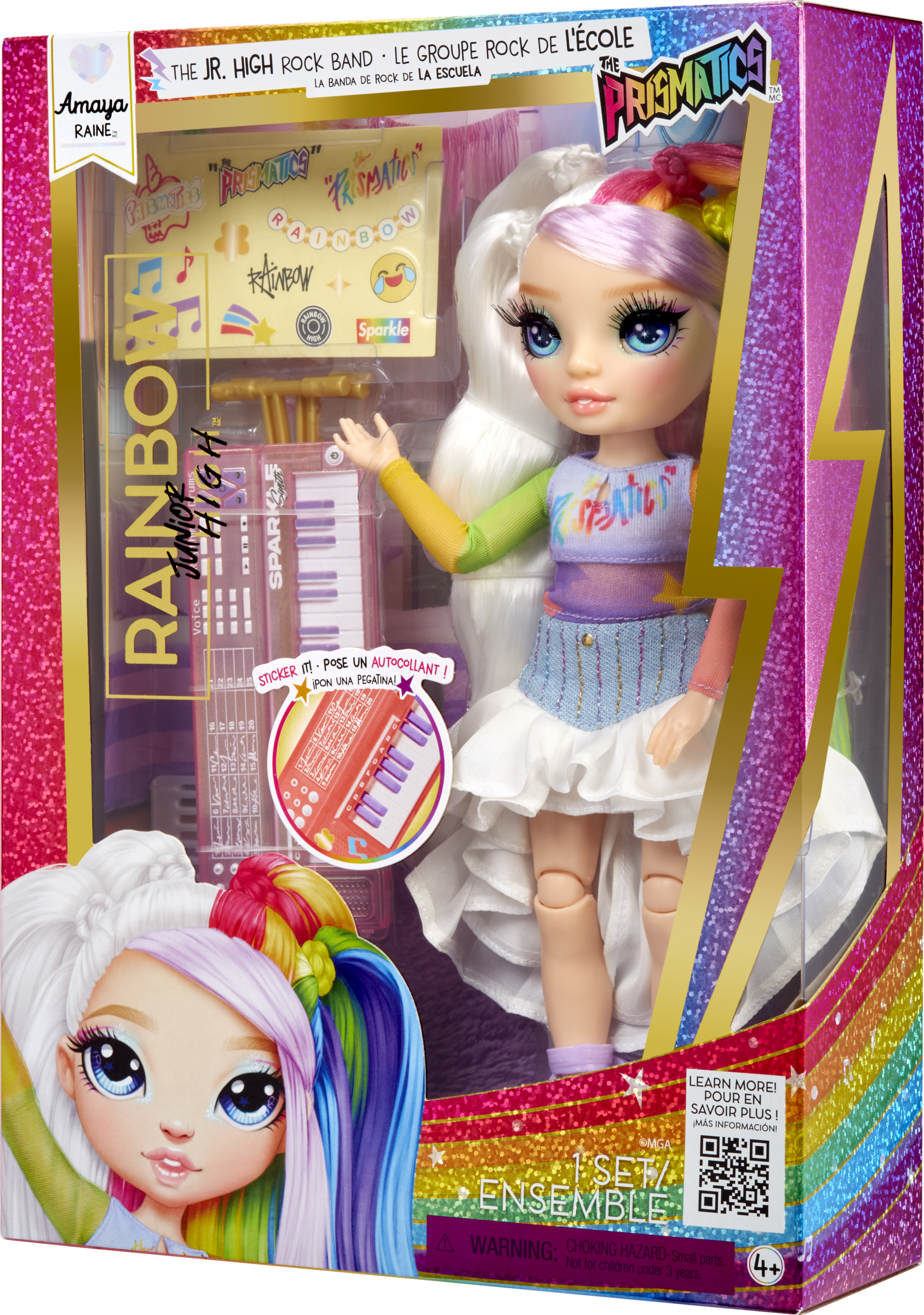 MGA Rainbow High Jr High Rockband Fashion Dukke Amaya Raine