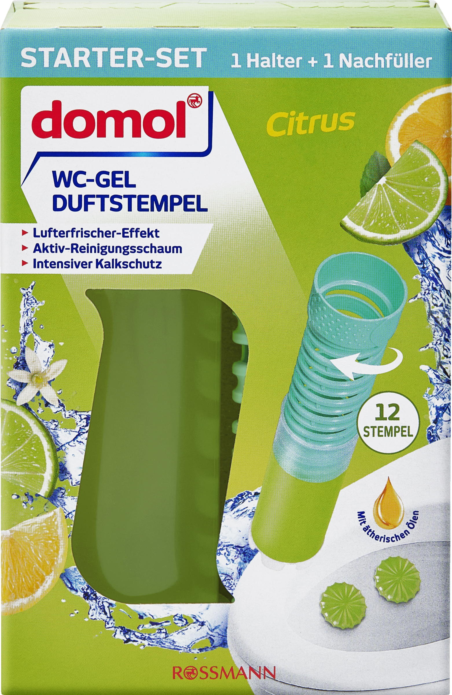 domol WC-duftgel stempel Startsæt Lemon
