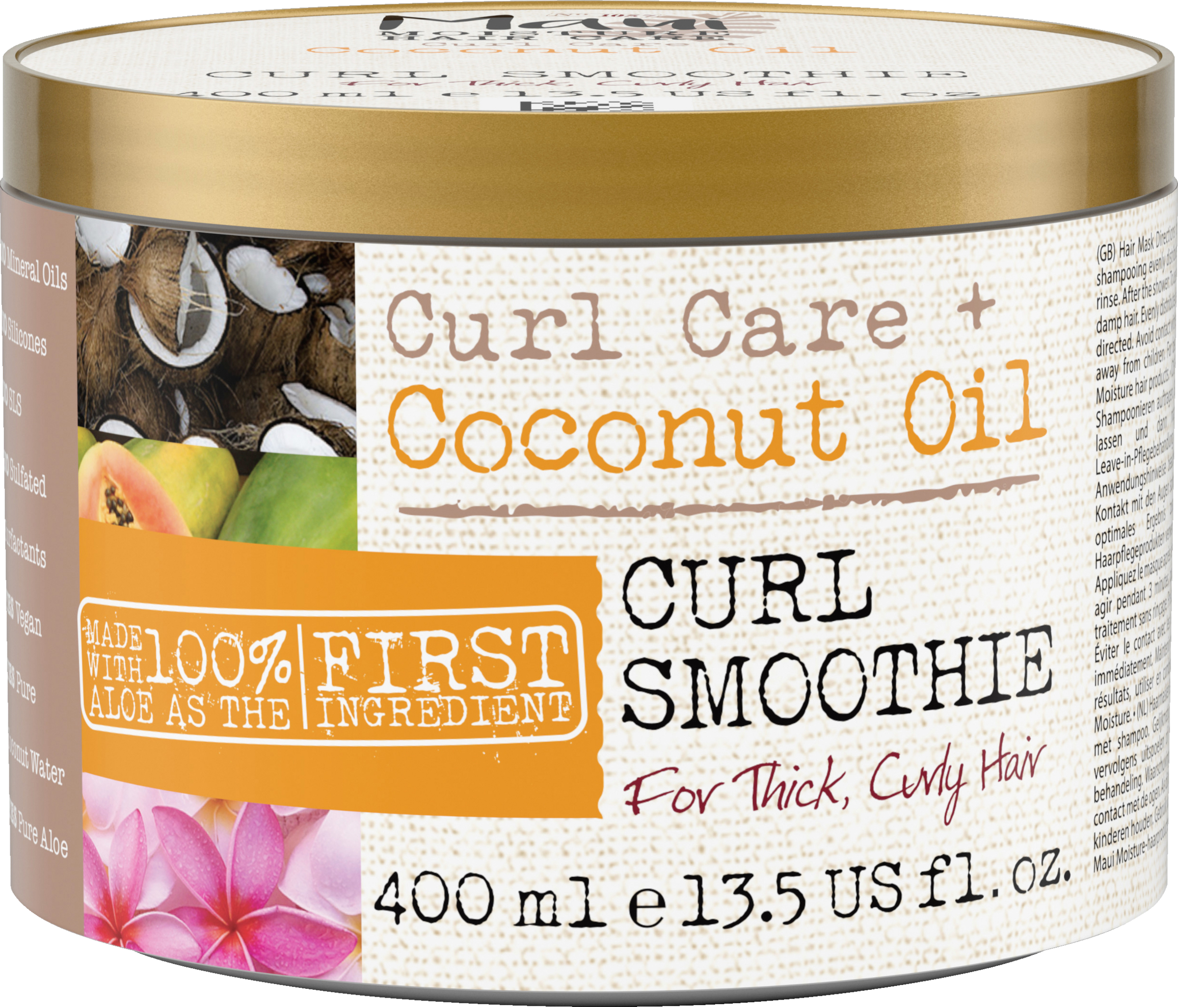 Maui Moisture Curl Care + Coconut Oil Curl Smoothie Hair Mask