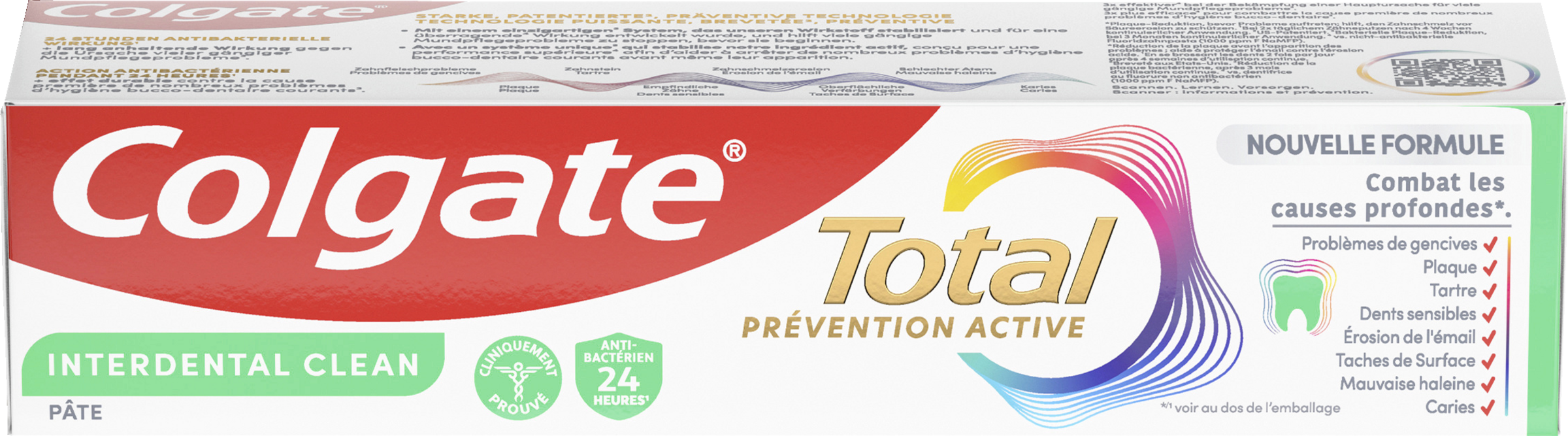 Colgate Total Plus tandpasta til rengøring mellem tænderne