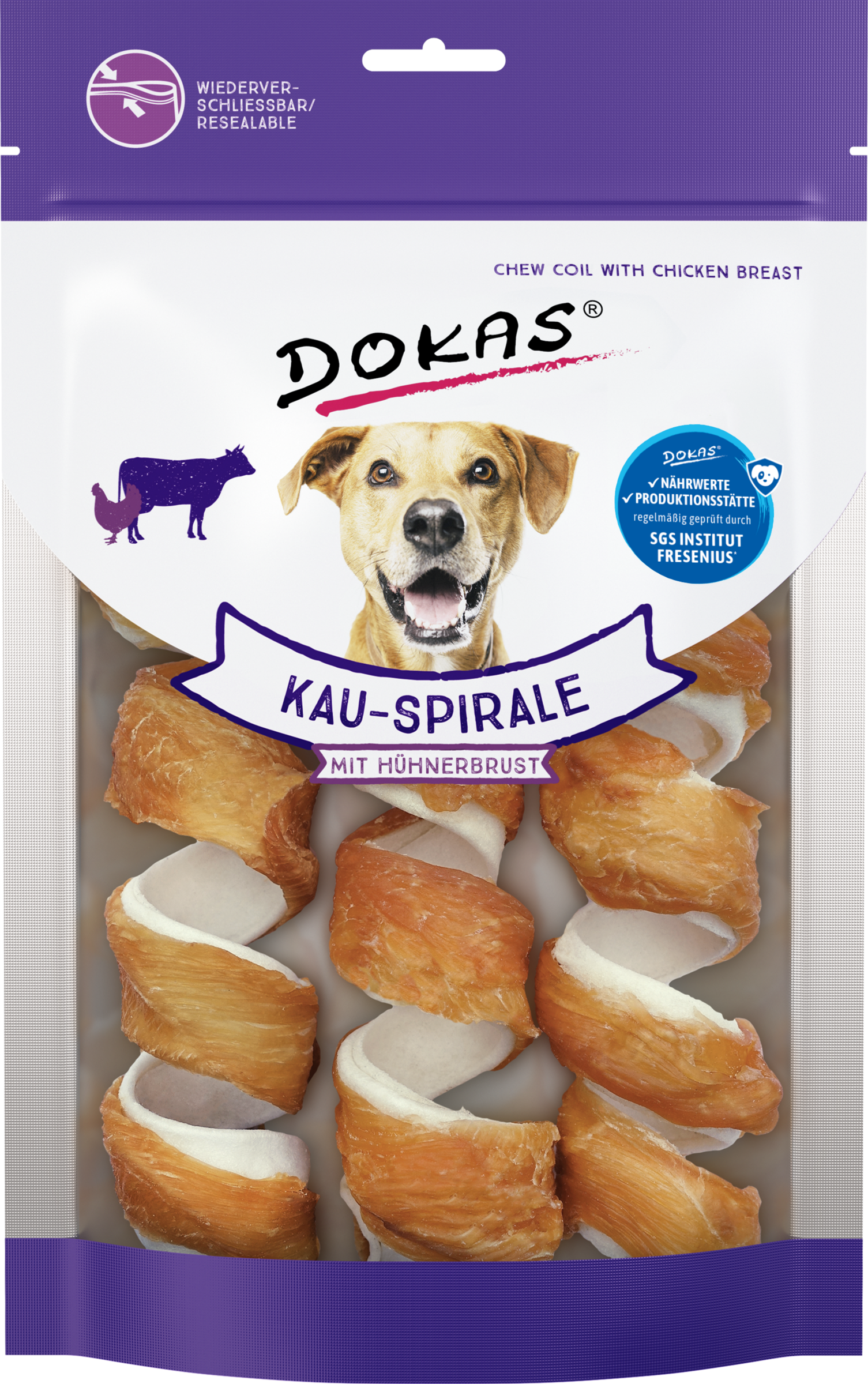 DOKAS Tyggespiral m. kyllingebryst