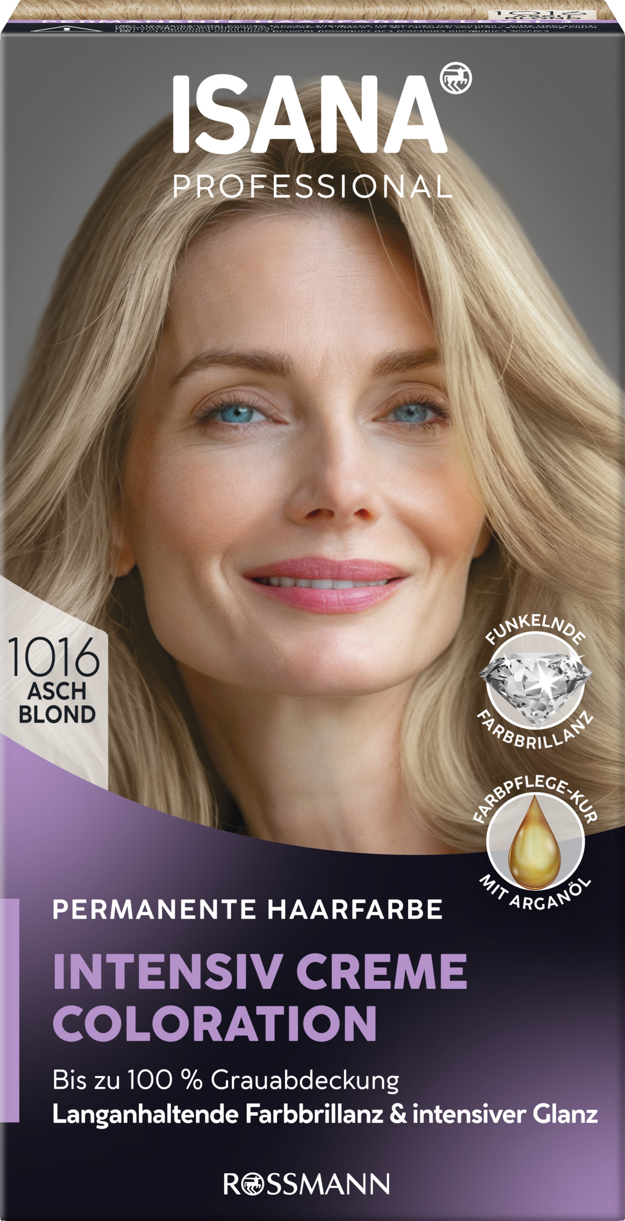 ISANA PROFESSIONAL Intensiv creme-farvning 1016 Askeblond