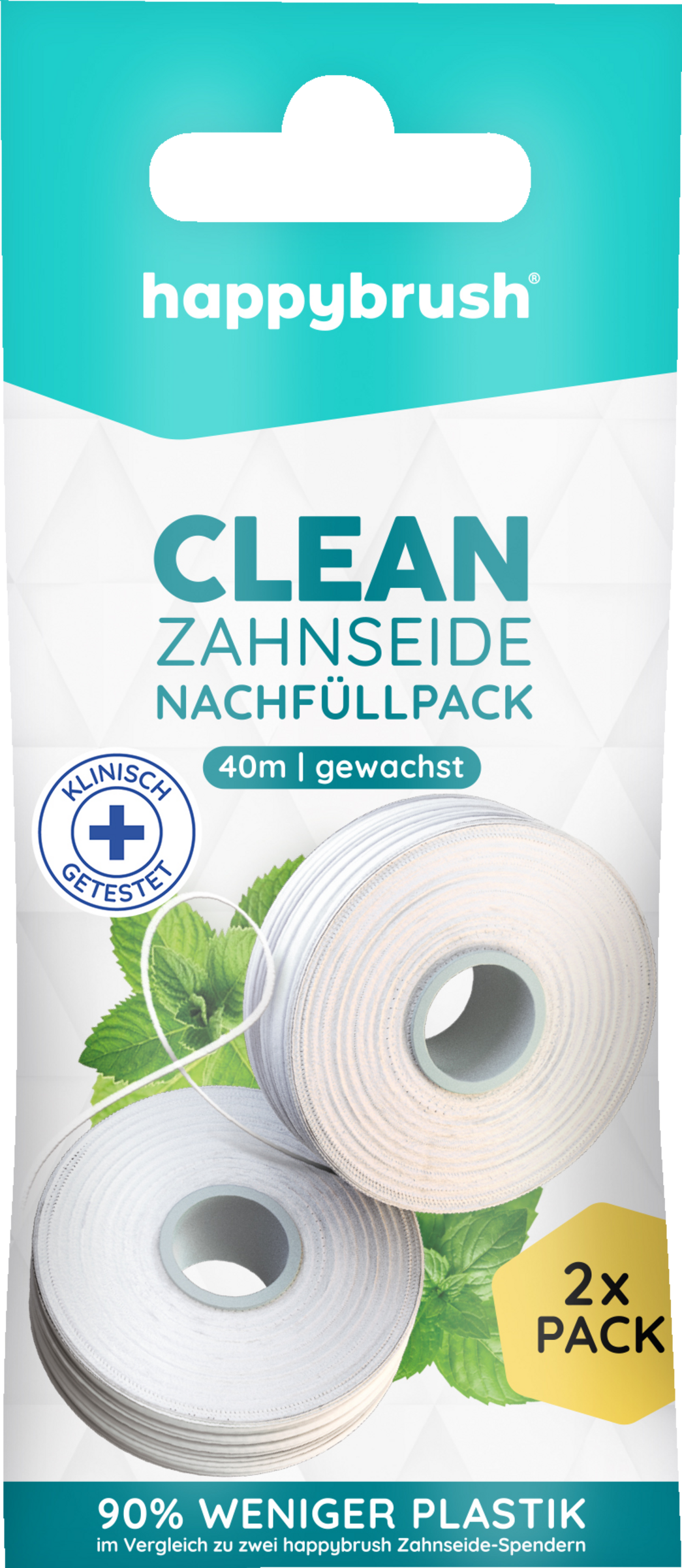 happybrush Tandtråd Clean Refill