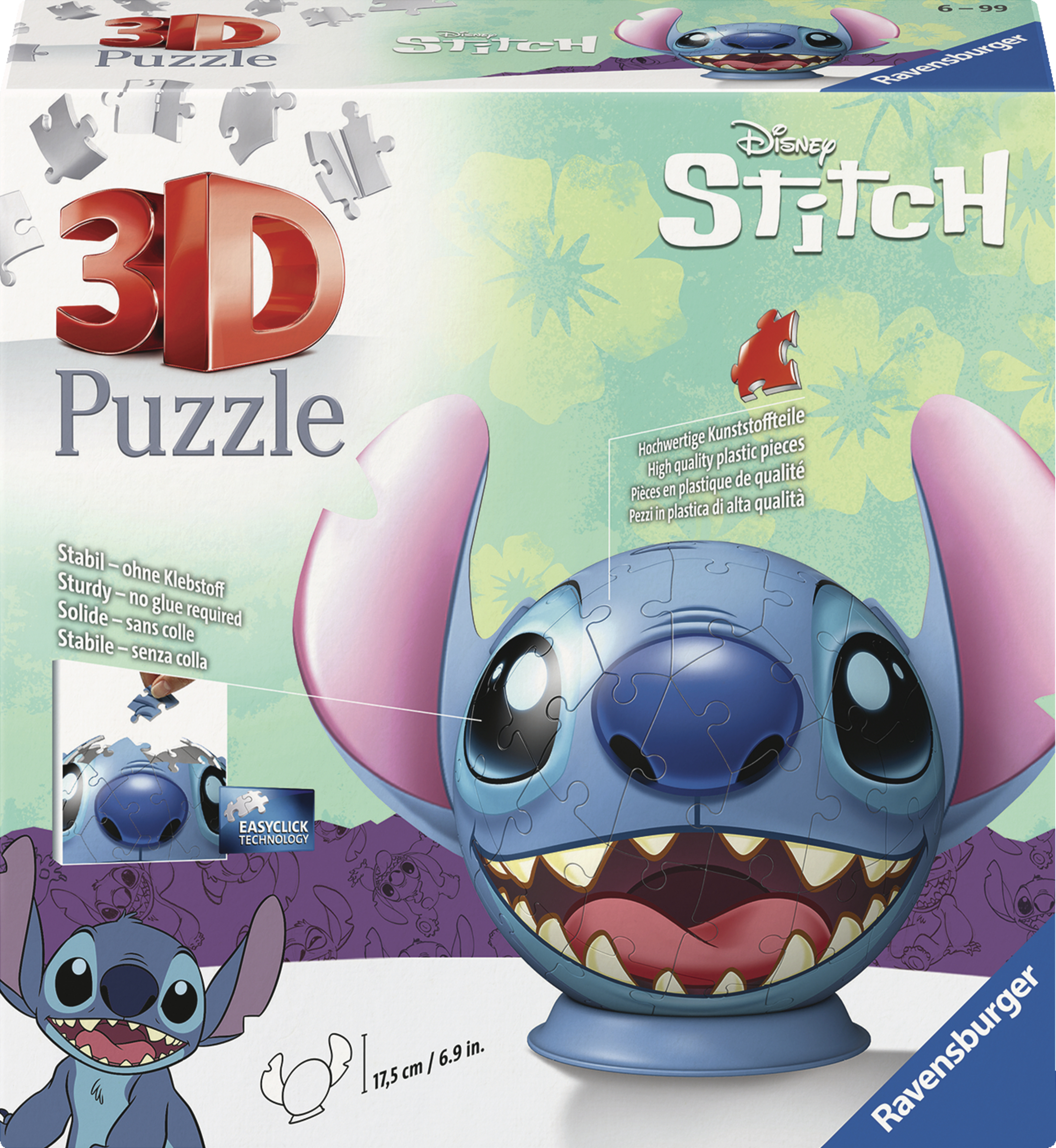 Ravensburger Disney Stitch 3D-puslespilsbold med ører