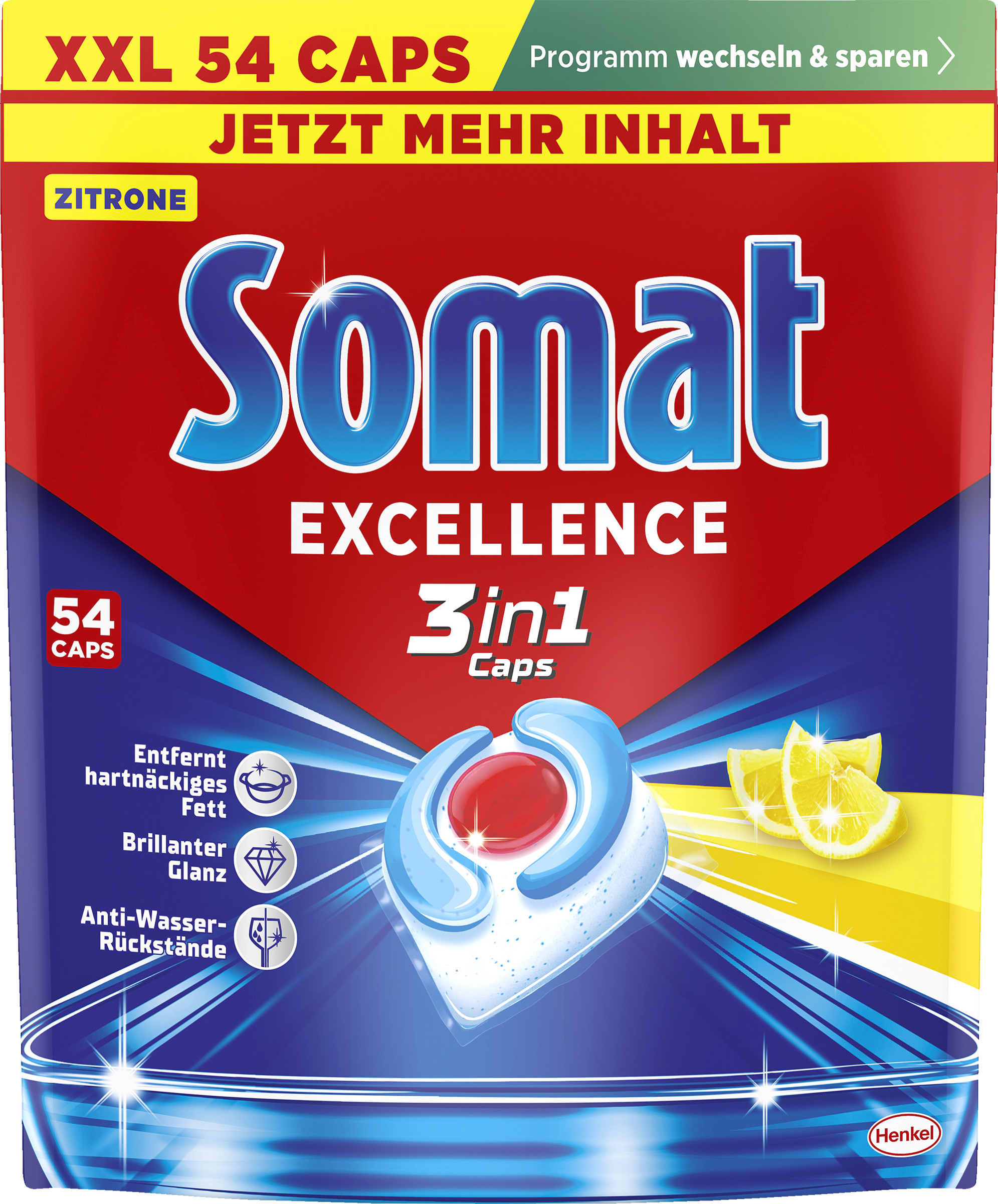 Somat Excellence 3-i-1 Kapsler Lemon XXL