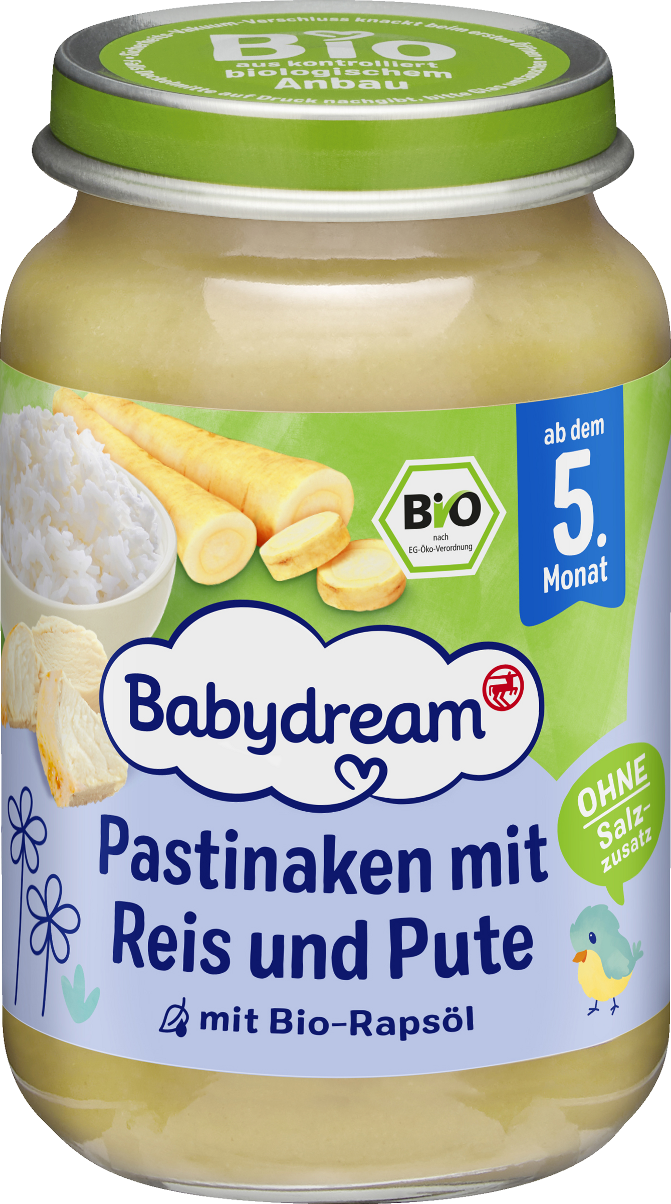Babydream Pastinakker med ris og kalkun 190g