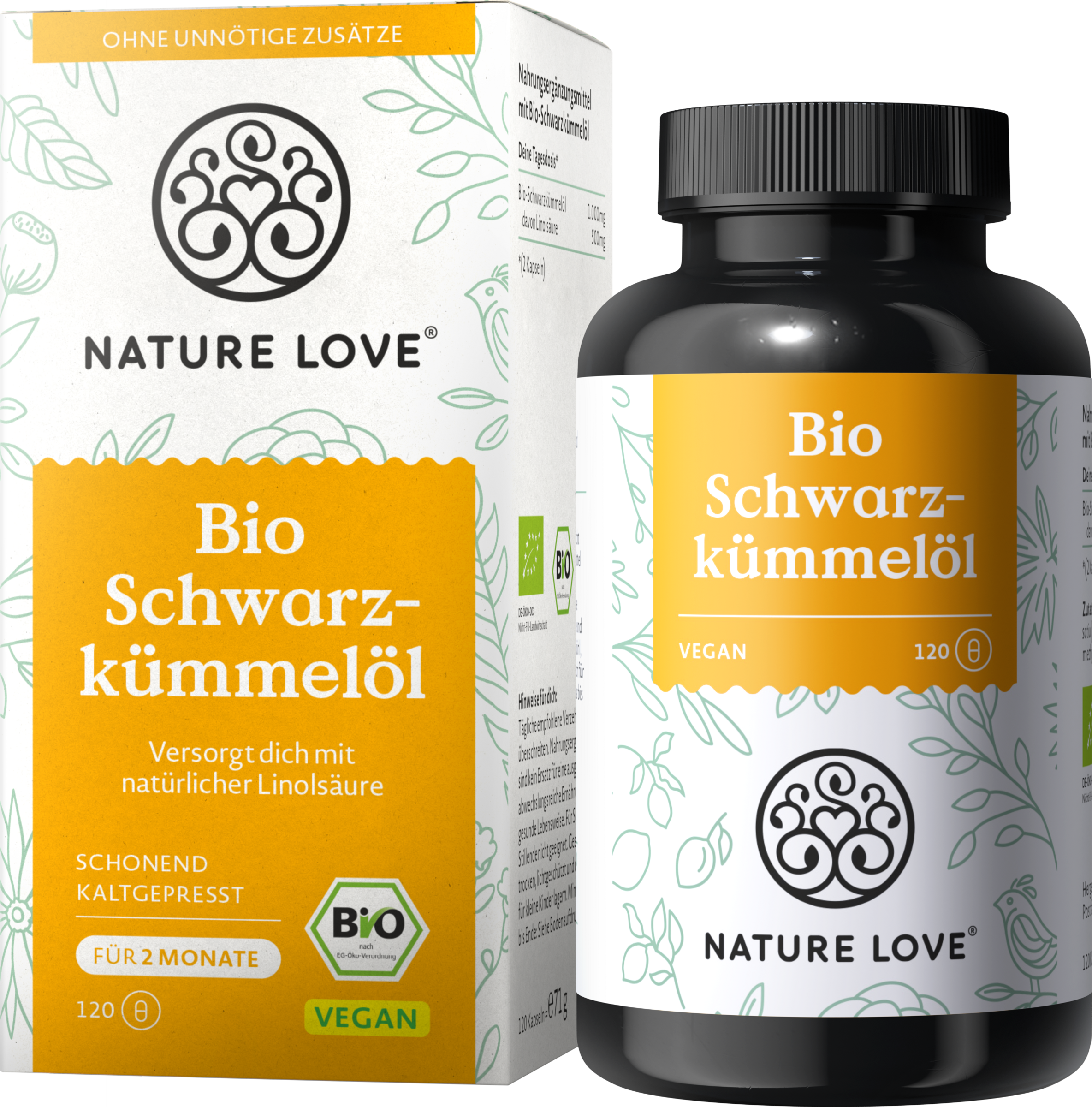 Nature Love Kapsler med sort spidskommenolie