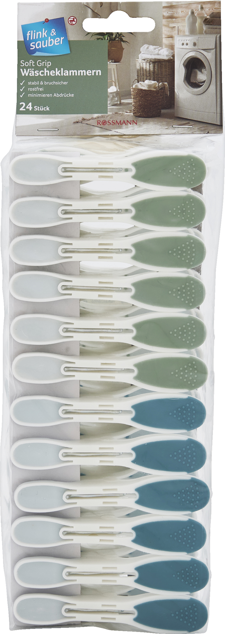 flink & sauber SoftGrip tøjklemmer