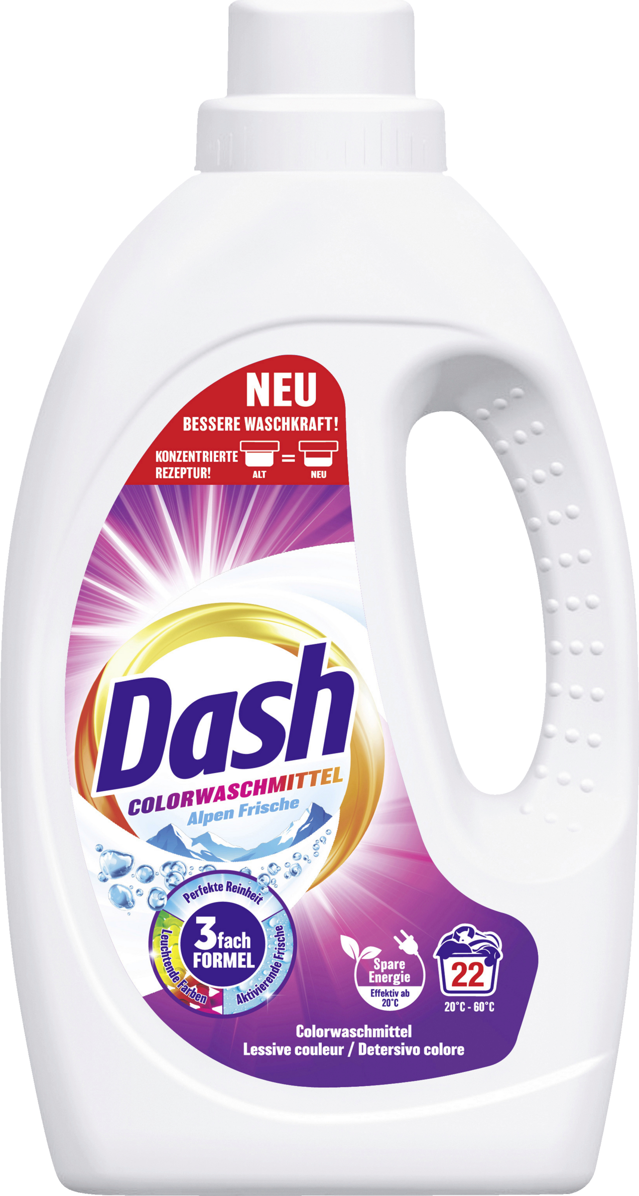 Dash Vaskemiddel kulørt flydende 22 vaske