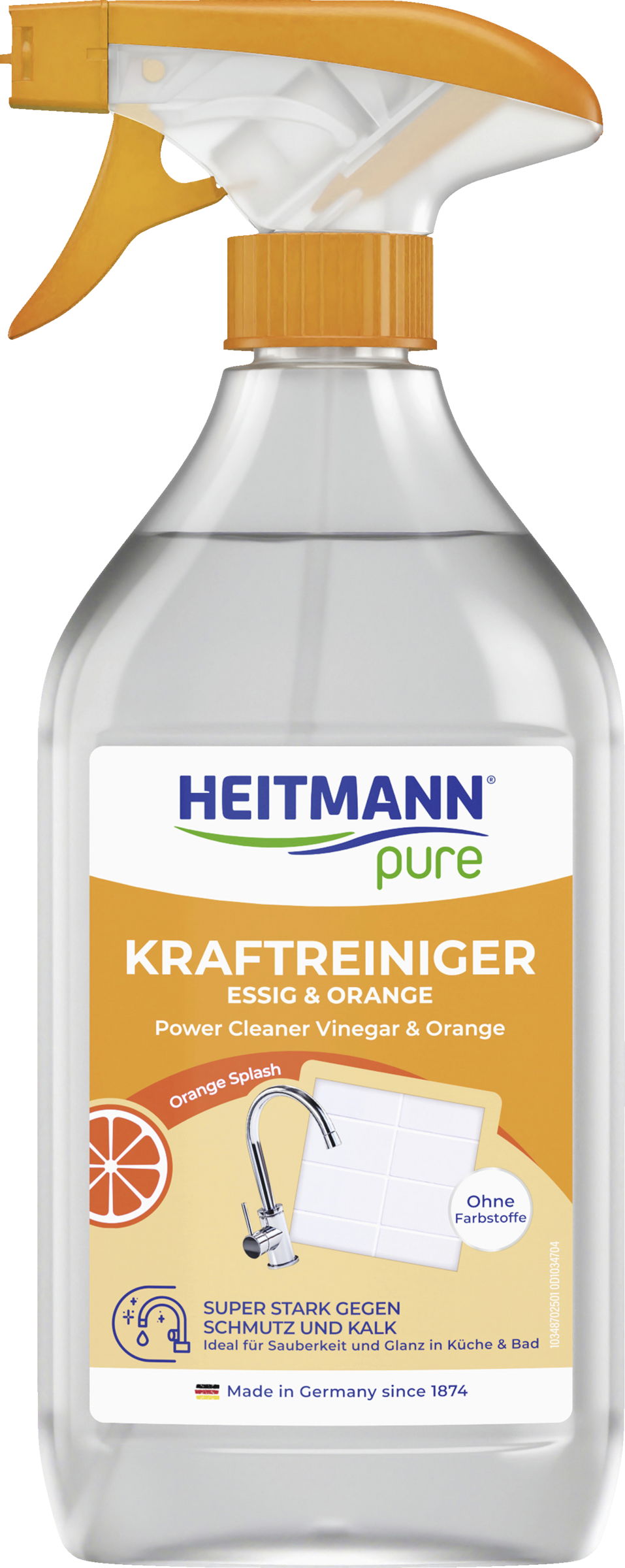 Heitmann pure effektivt rengøringsmiddel Eddike og appelsin