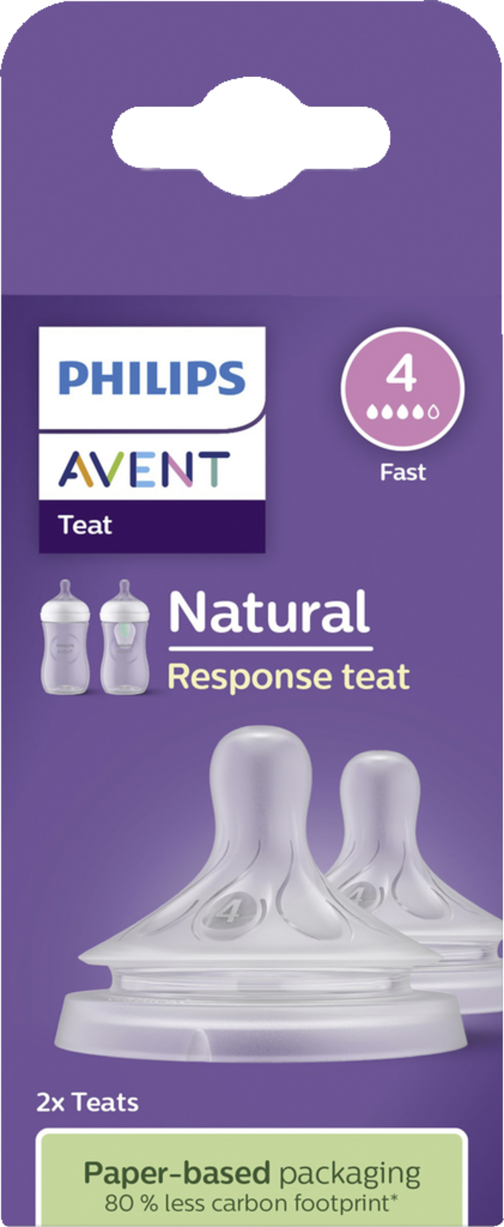 PHILIPS AVENT Pakke med 2 Natural Response-sutter str. 4