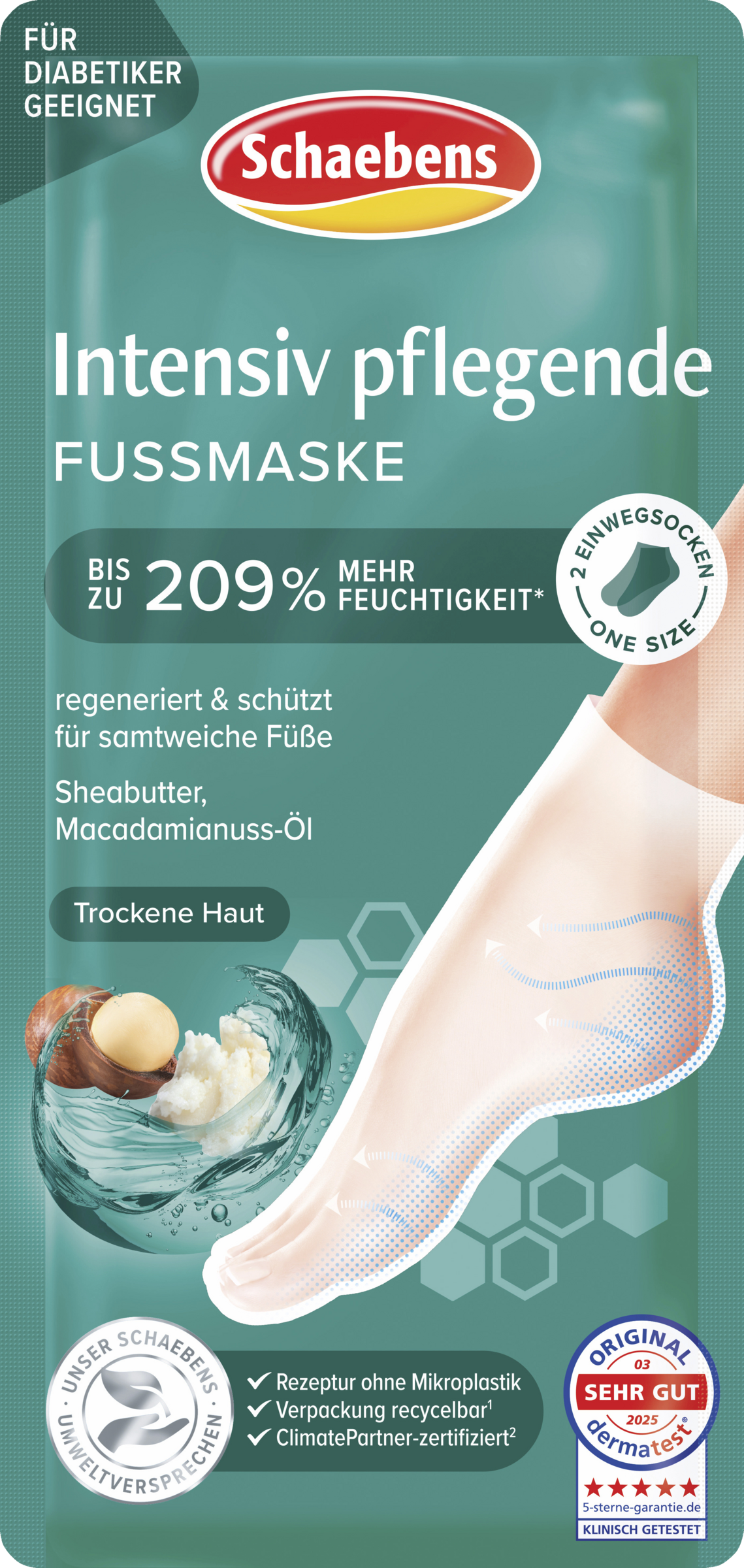Schaebens Intenst nærende fodmaske