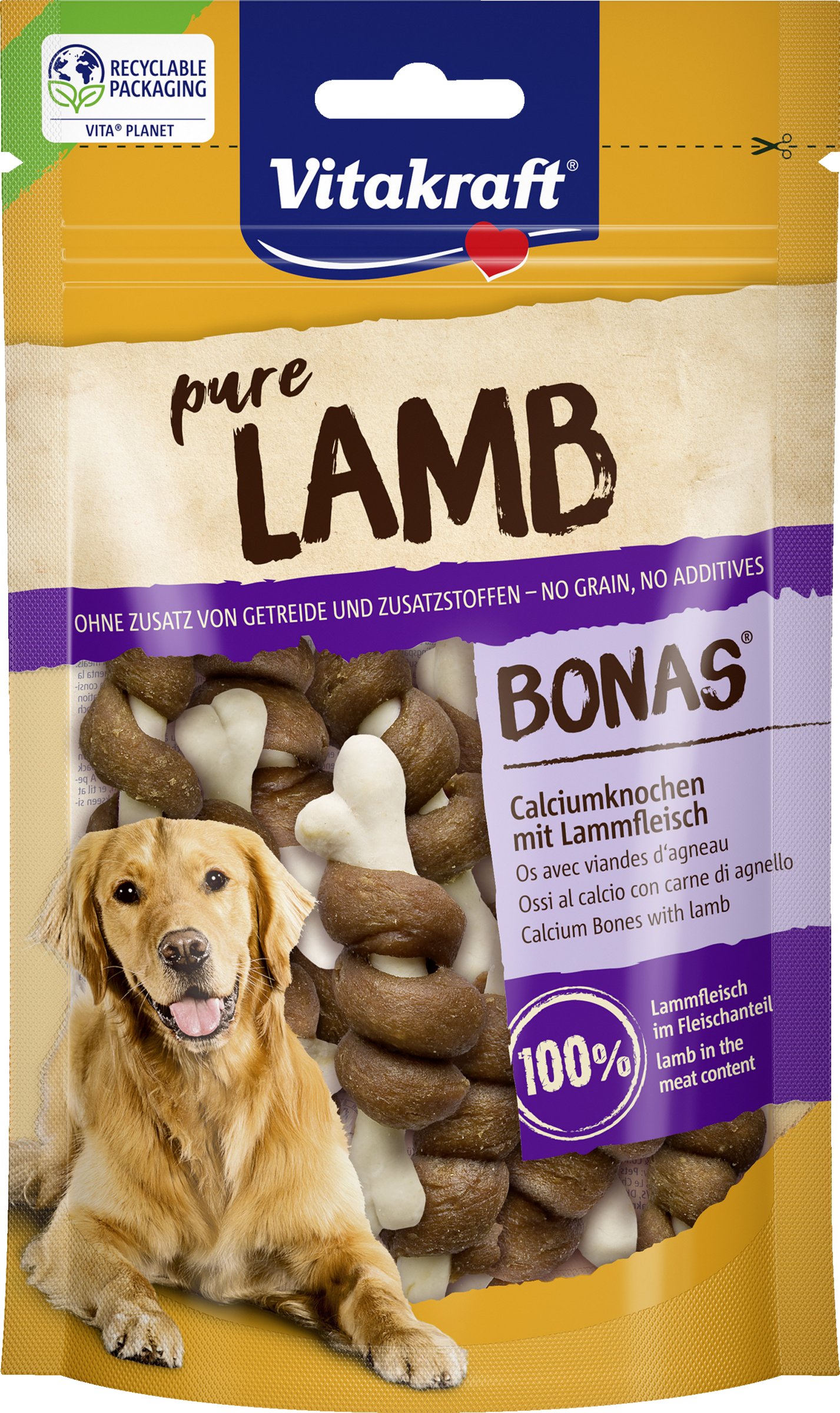 Vitakraft pure LAMB Bonas calciumben