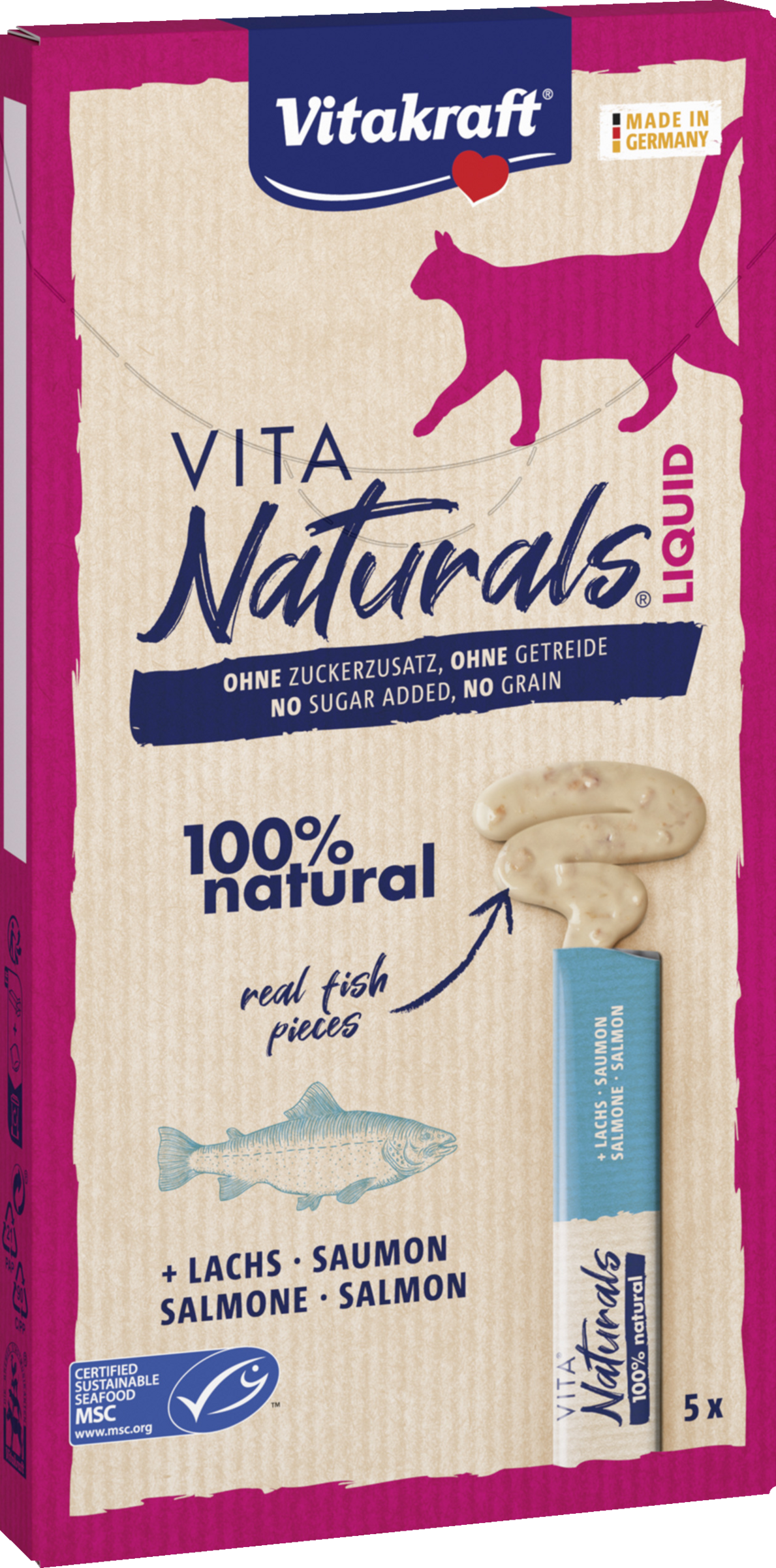 Vitakraft Vita Naturals Liquid Snack laks