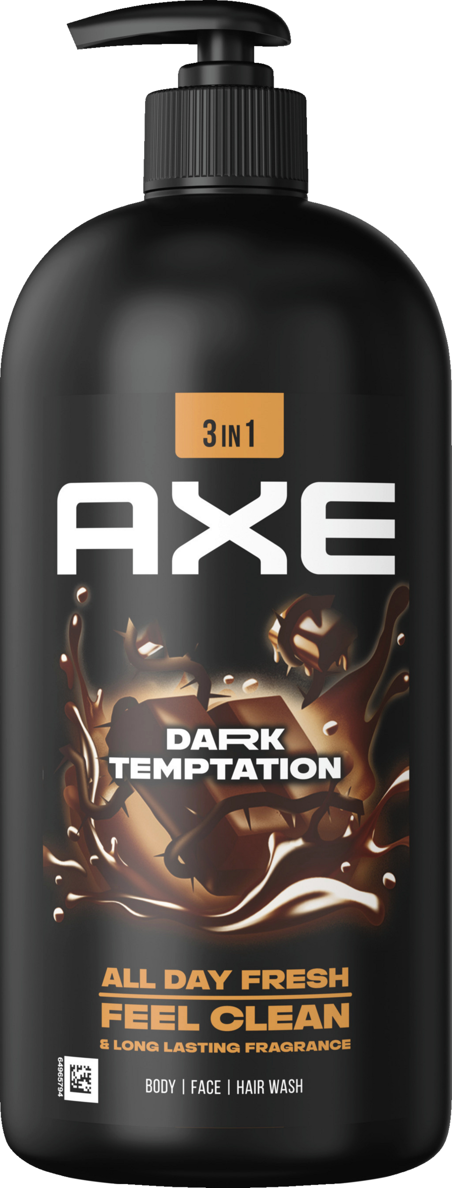 AXE XXL Shower Gel Dark Temptation 3in1 Pumpedispenser