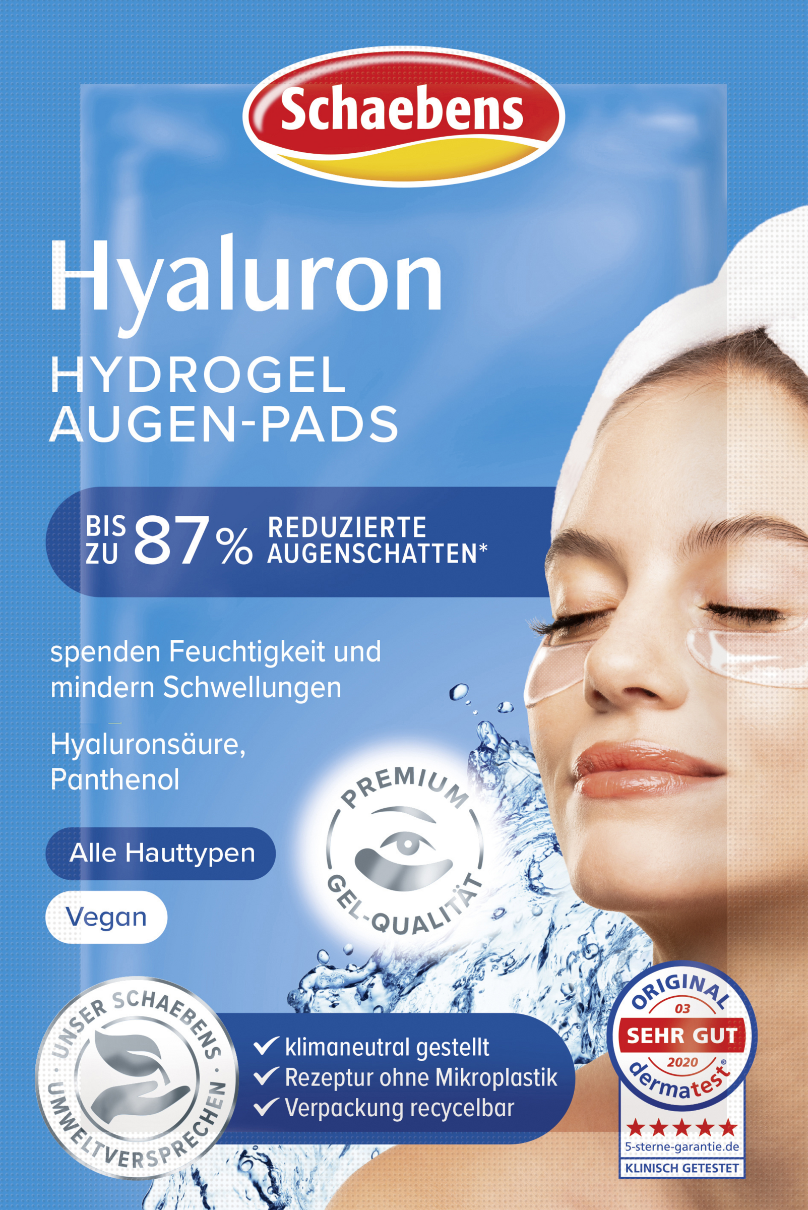Schaebens Hyaluron Hydrogel øjenpads