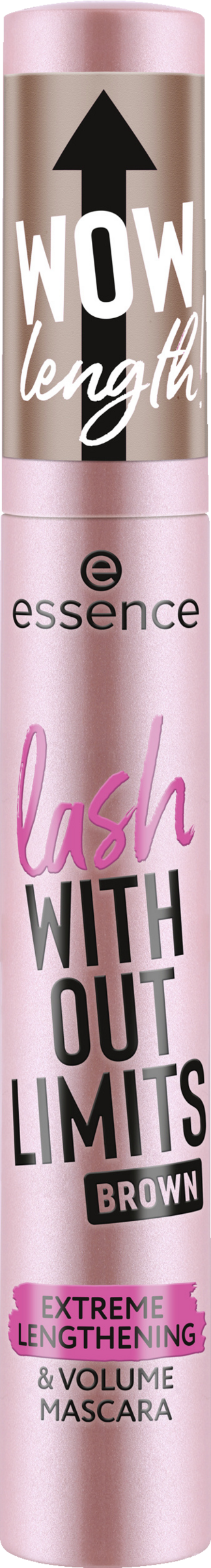 essence lash without limits extreme lengthening & volume mascara 02 brown