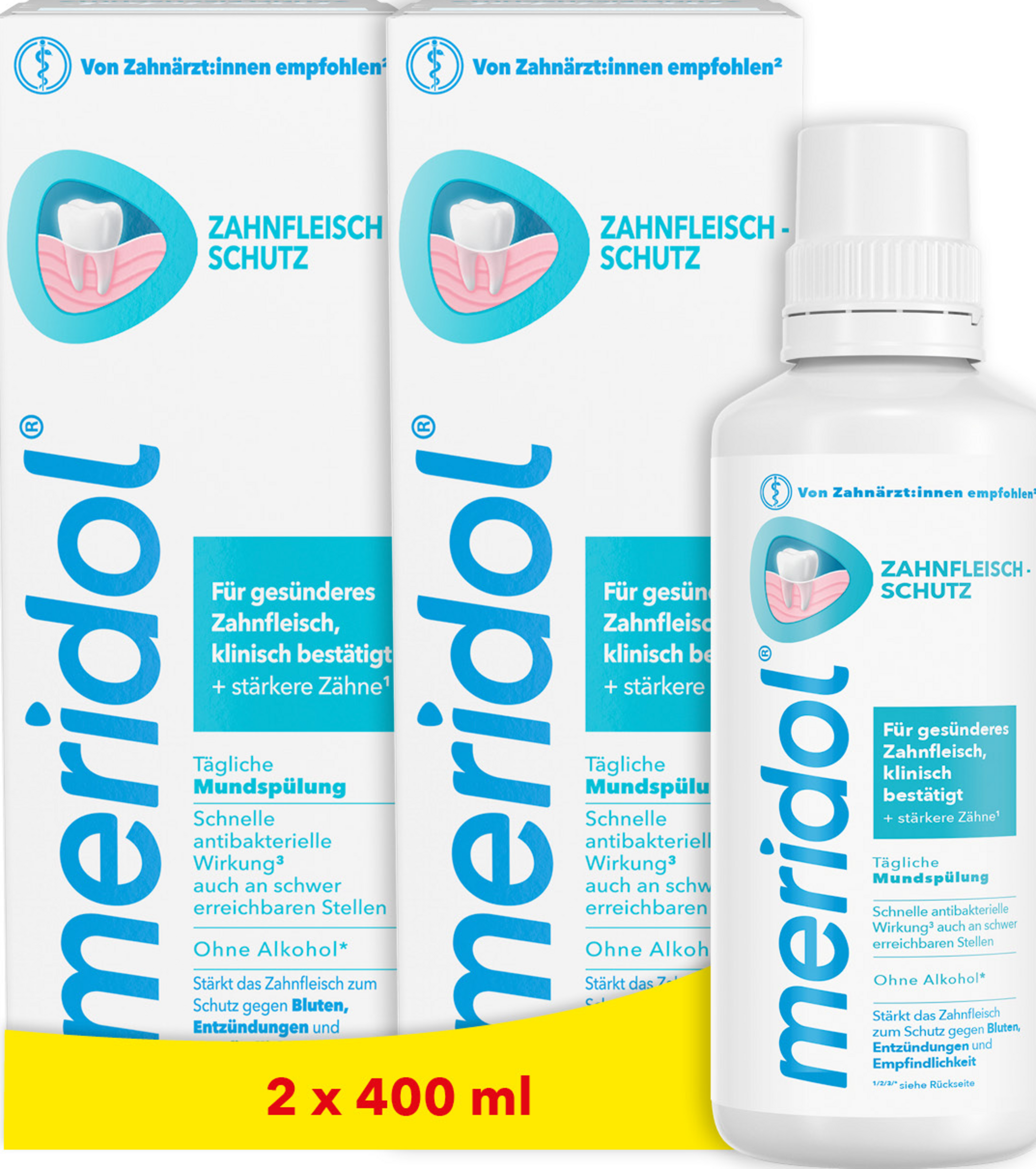 meridol Mundskyl tandkødsbeskyttelse dobbeltpakke