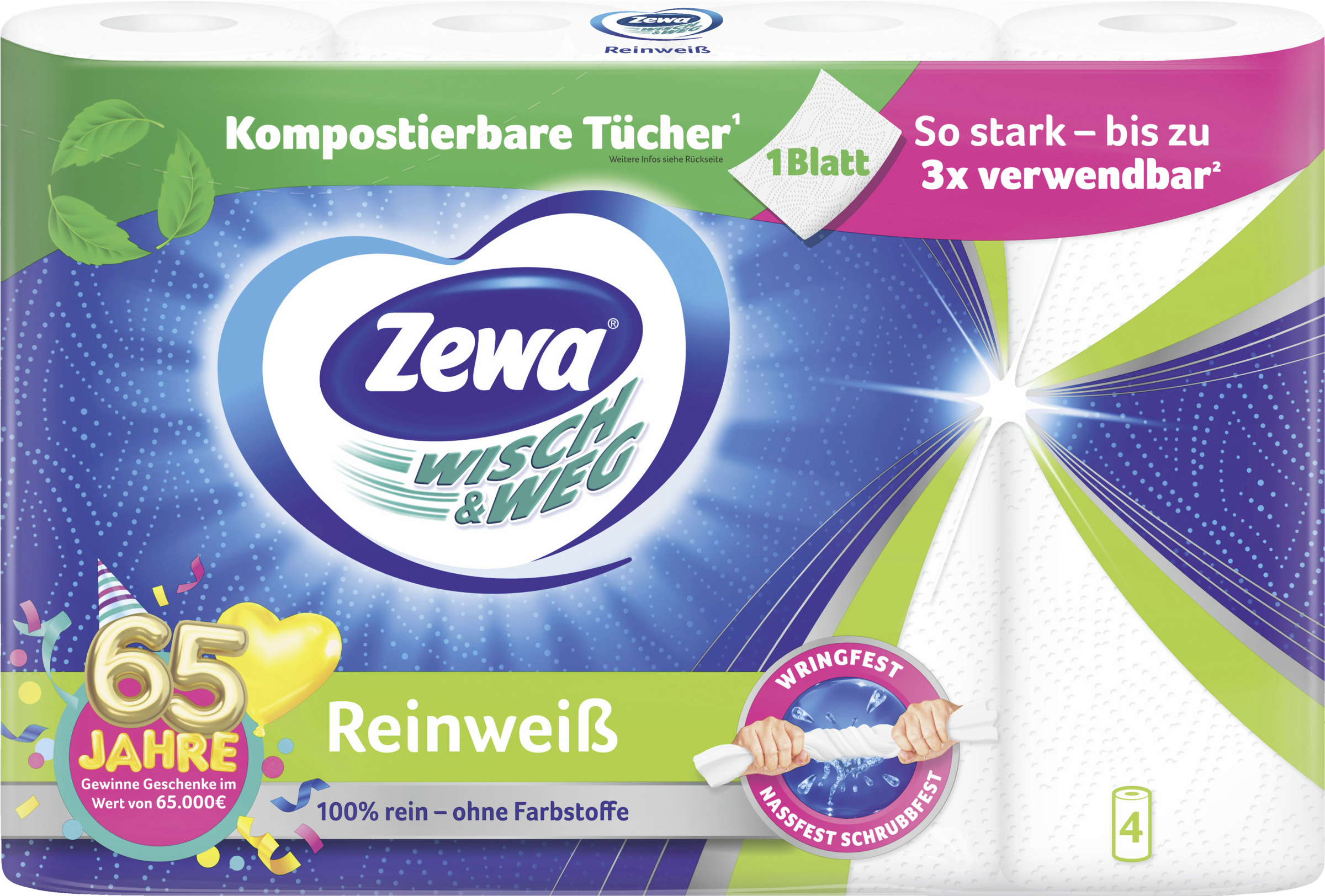 Zewa Køkkenrulle Wisch & Weg Ren hvid