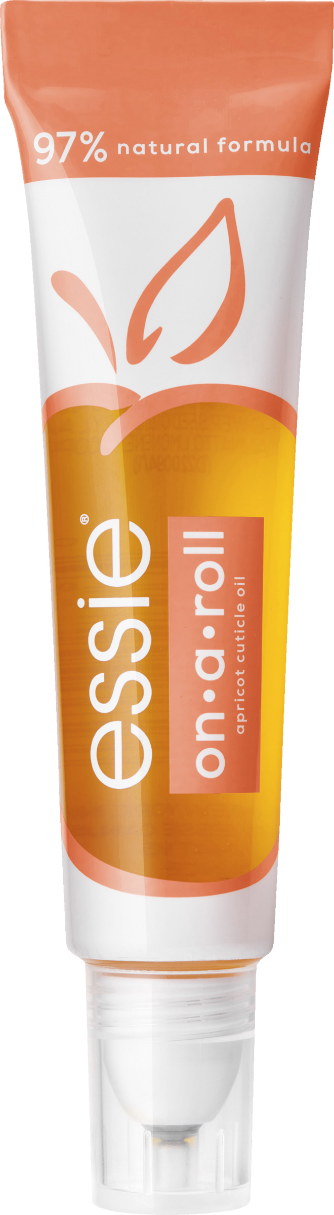 essie CARE apricot on a roll