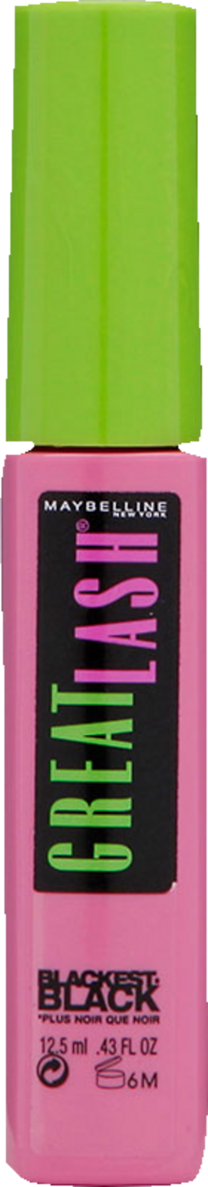 Maybelline New York Great Lash Mascara Blackest Black