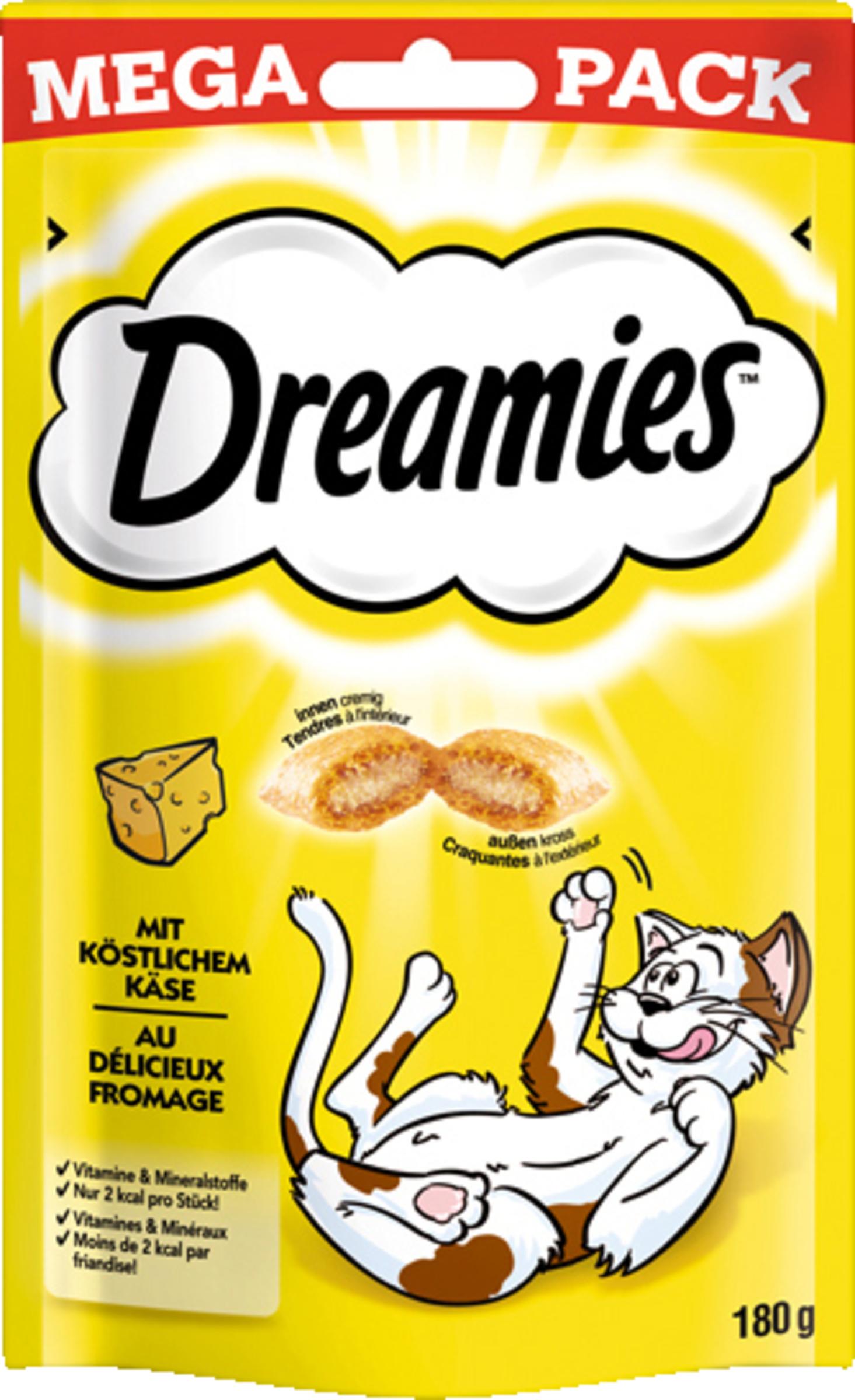 Dreamies Portionspose Megapack med lækker ost